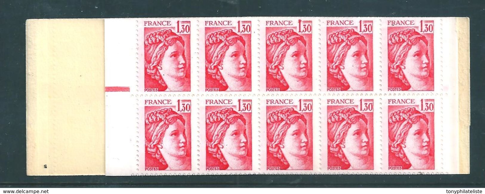 France Carnet N°2059 C4a  Gomme Mate Entier 20 Timbres Neuf ** Cote 75€ - Other & Unclassified