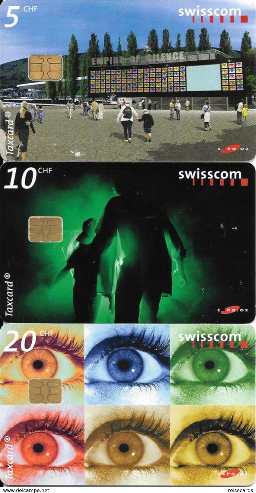 Swisscom: CP121-123 Swisscom-Expo 02 - Empire Of Silence - Schweiz