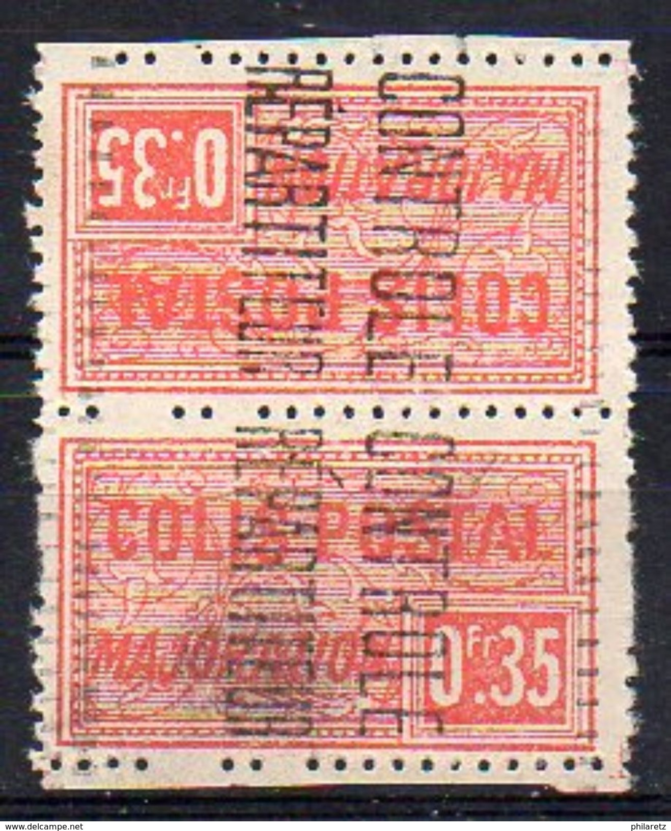 Algérie Colis-Postaux N° 12b Neuf * - Paire Tête-Bèche - Cote 26€ - Paketmarken