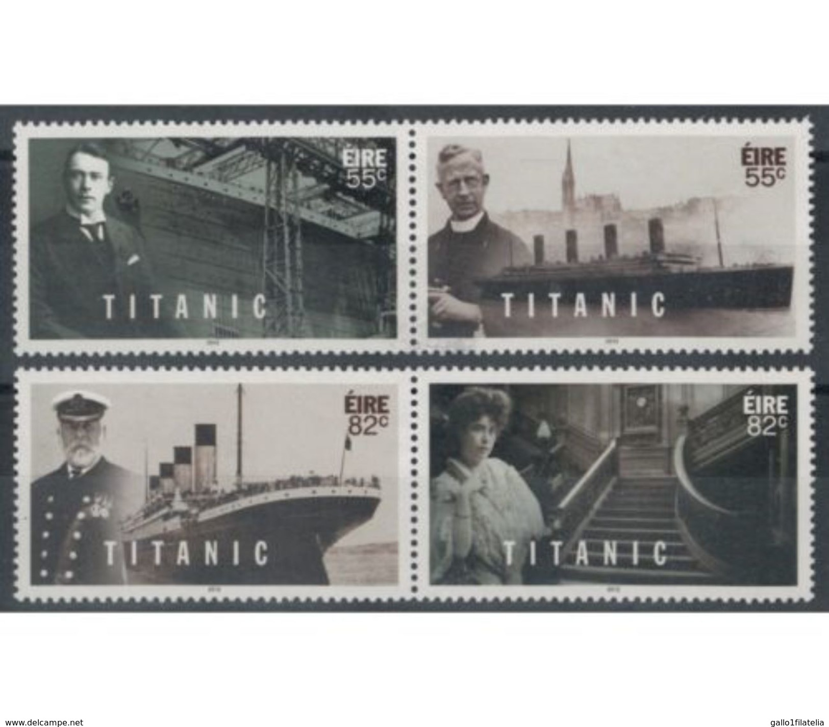 2012 - IRLANDA / IRELAND - CENTENARIO DEL NAUFRAGIO DEL TITANIC / CENTENARY OF THE SINKING OF THE TITANIC. MNH - Nuovi