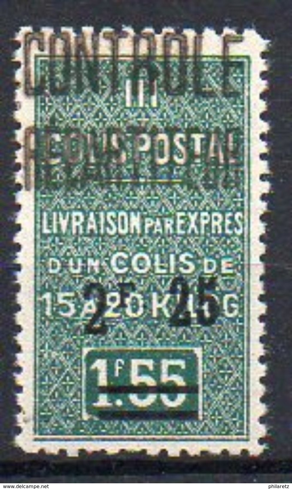 Algérie Colis-Postaux N° 37a Neuf * - Variété '5 De 2F25 Modifié Et 25 Surévelé' - Postpaketten