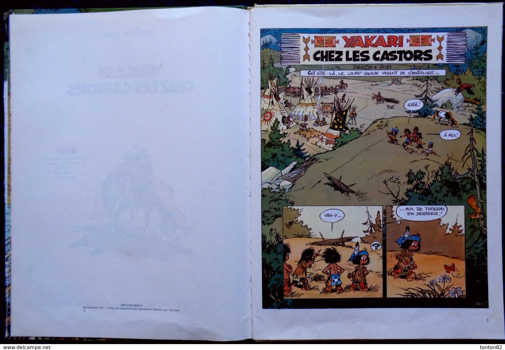 Derib + Job - YAKARI - N° 3 - Yakari Chez Les Castors - Casterman - ( E.O. 1977 ) . - Yakari