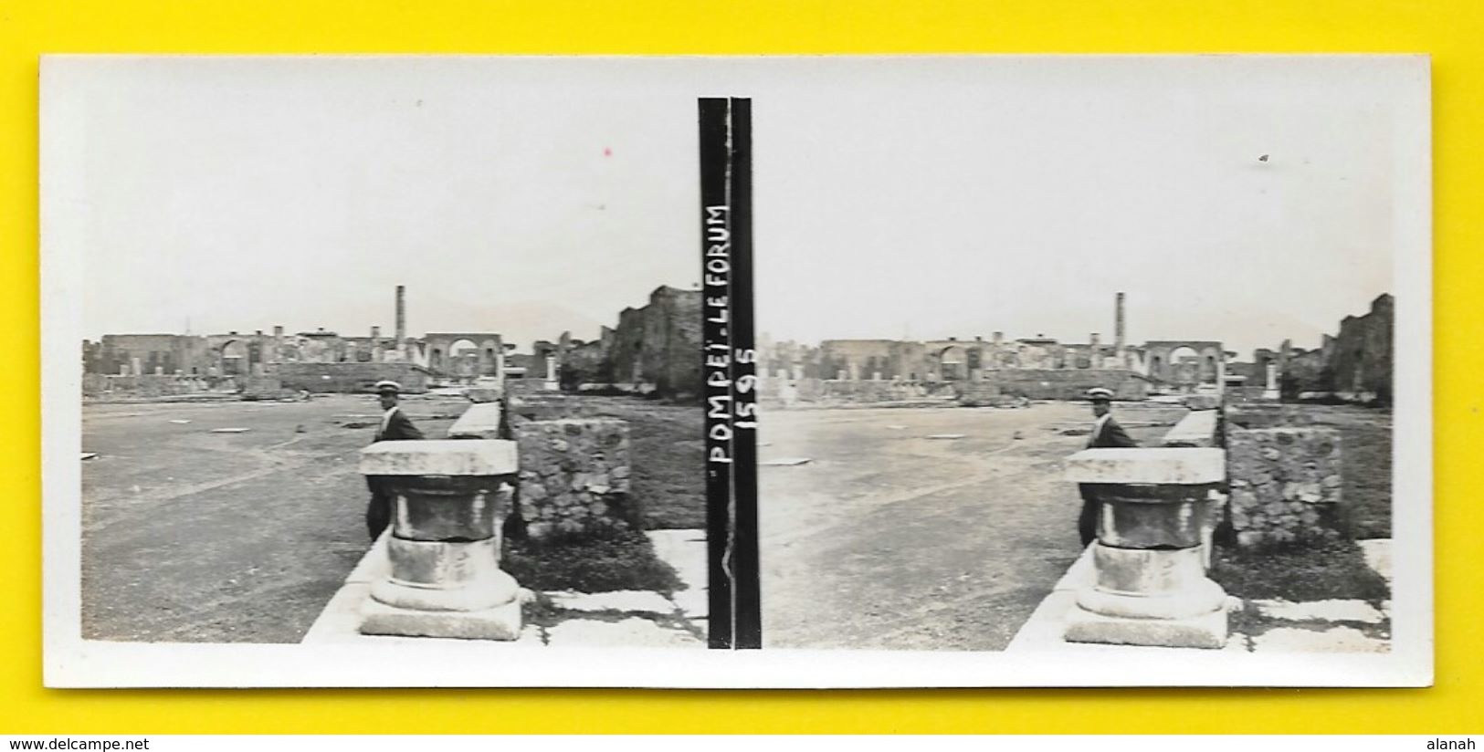 Vues Stéréos POMPEÏ Le Forum Italie - Stereoscopic