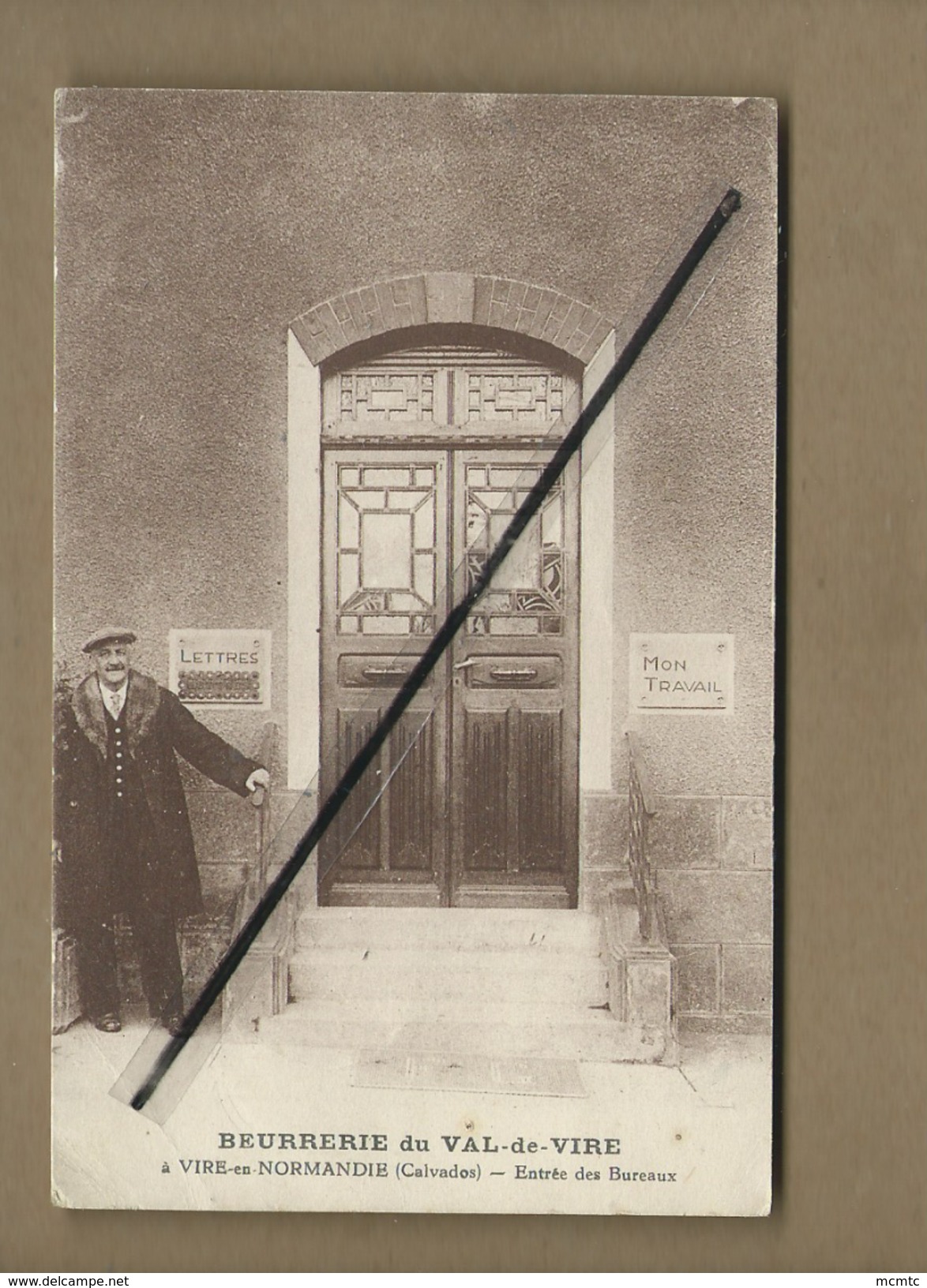 CPA - Beurrerie Du Val De Vire à Vire En Normandie -(Calvados) - Entrée Des Bureaux - Vire