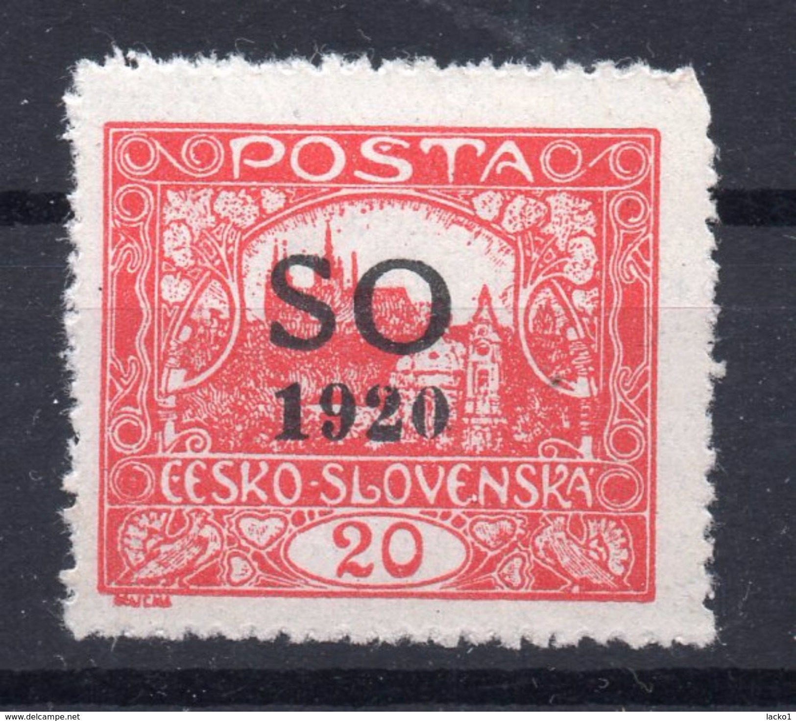 CZECHOSLOVAKIA   SO 1920 , MNH  ,PERFORATION  13 3/4 - Neufs