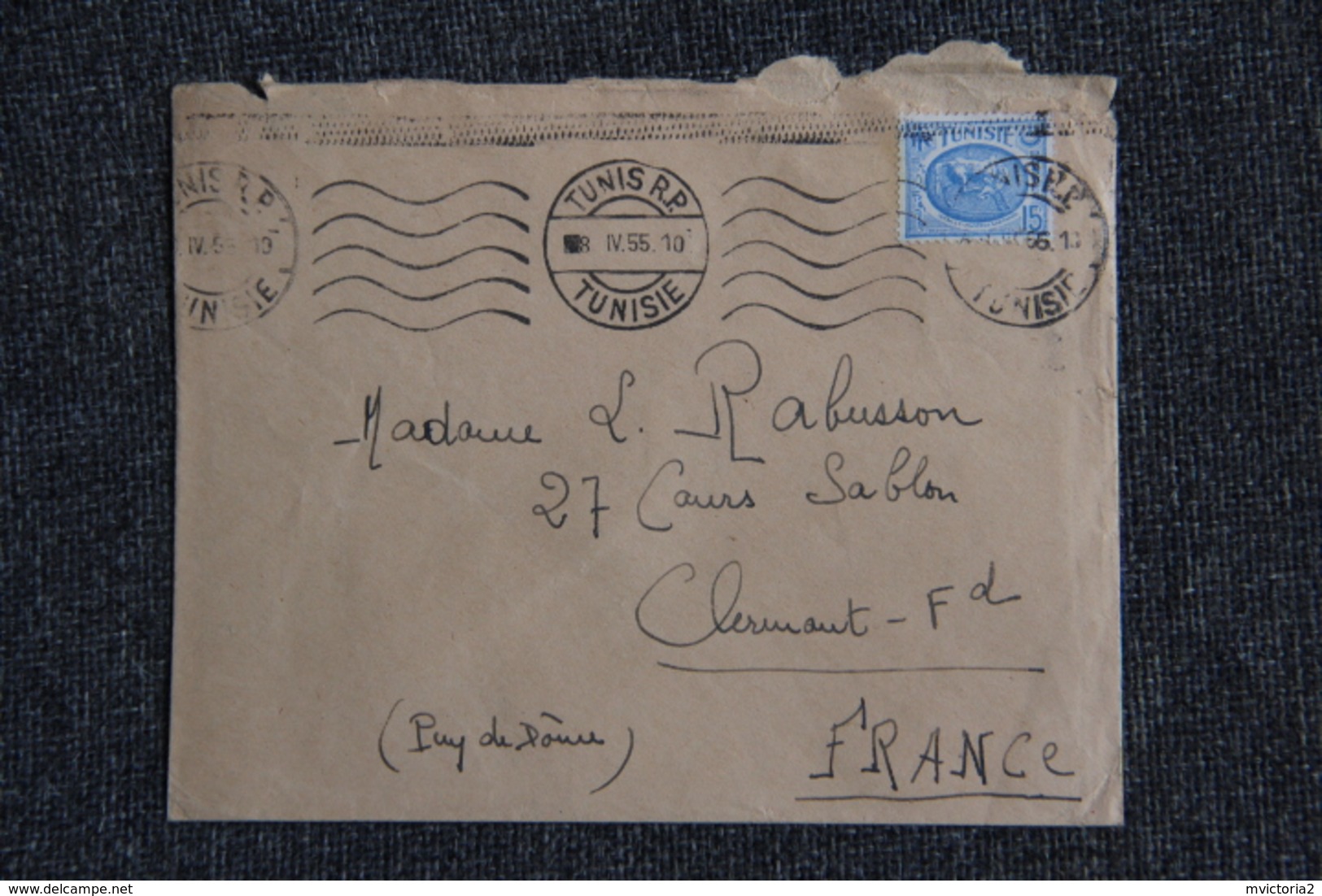 Lettre De TUNISIE à FRANCE. - Cartas & Documentos