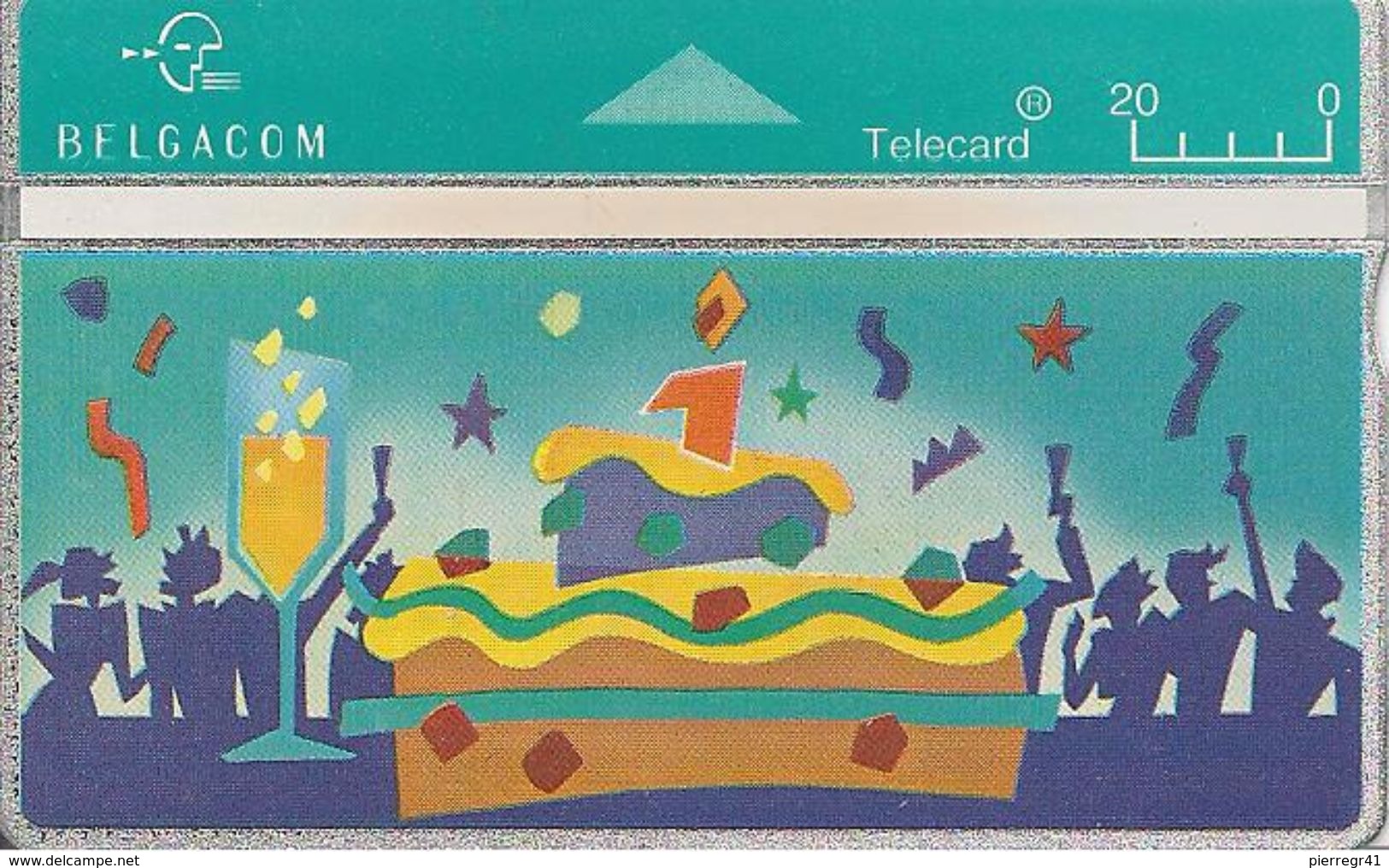 TC-PUBLIC-HOLOGRAPHIQUE-BELGACOM 1 AN-N°307F07531-NEUVE- Avec ENCART Musical-TBE -RARE - Collections