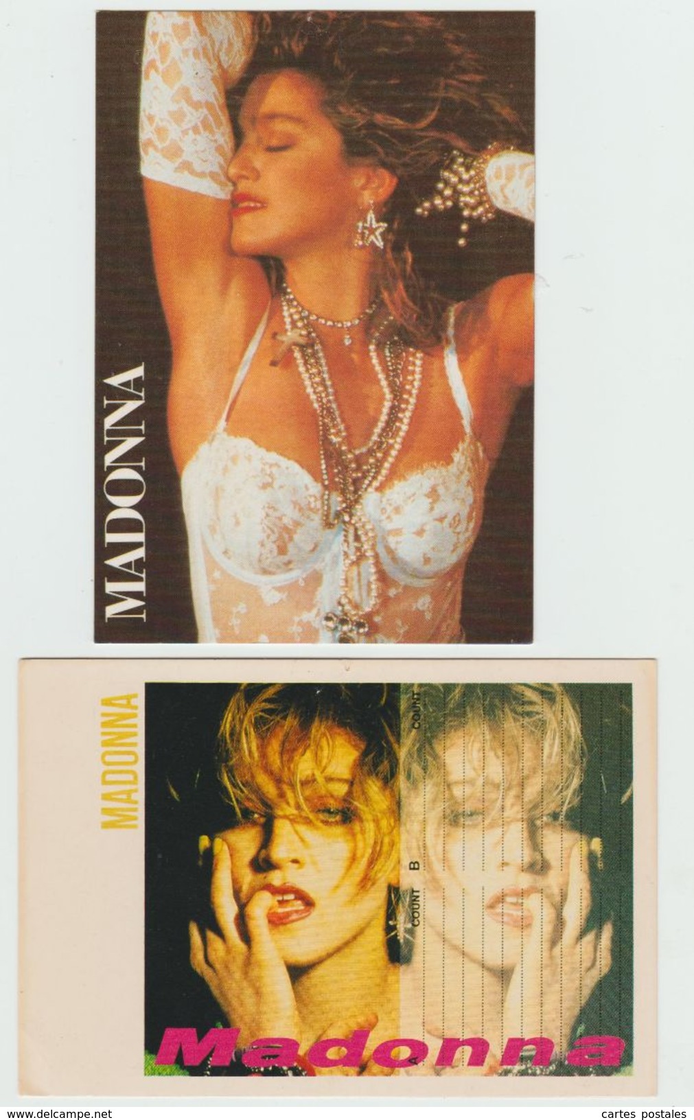 MADONNA  Lot De 4 Cartes Postales - Musique Et Musiciens