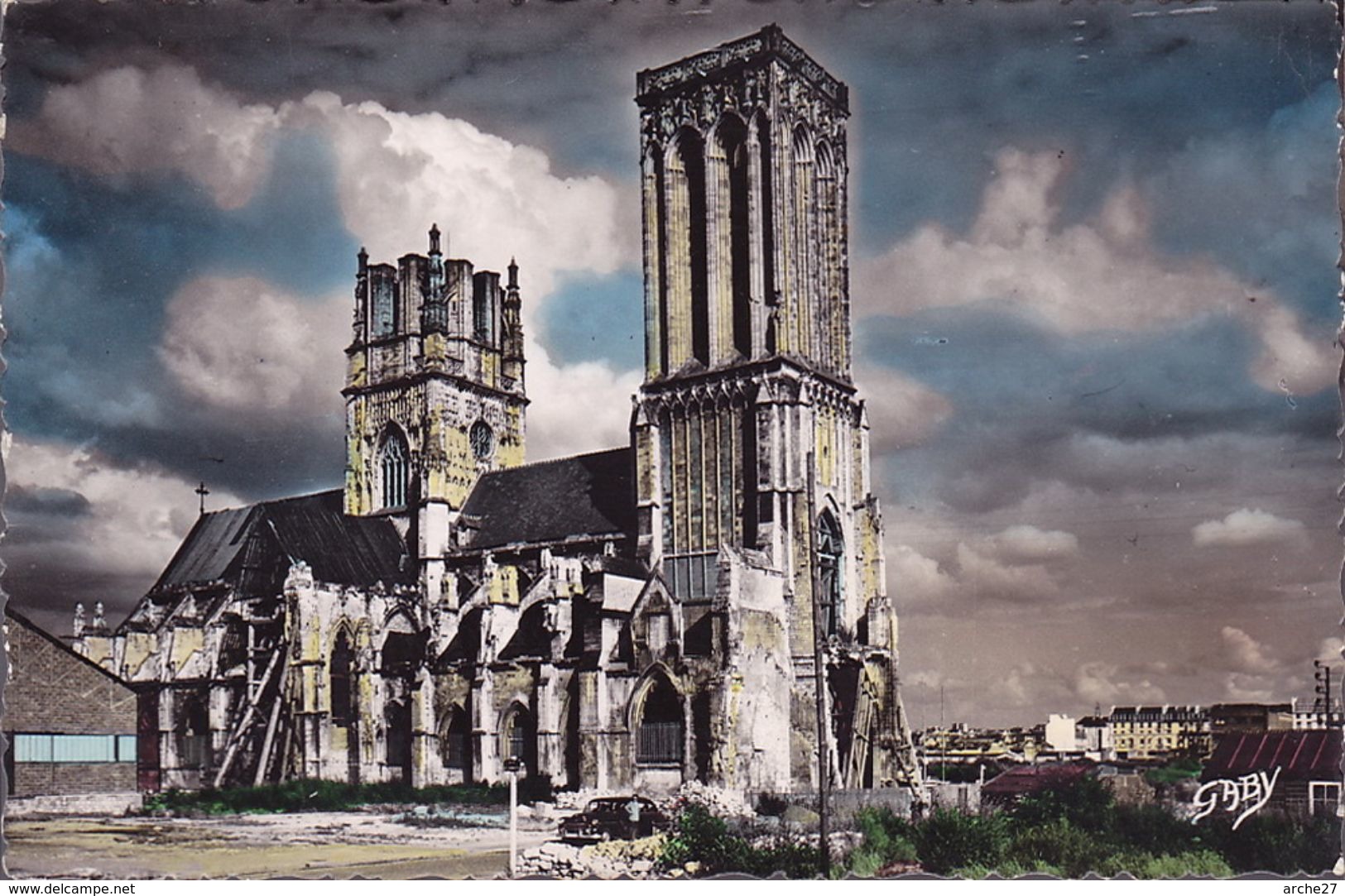 CPA - CPSM - 14 - CAEN - église Saint Jean - 43 - Caen