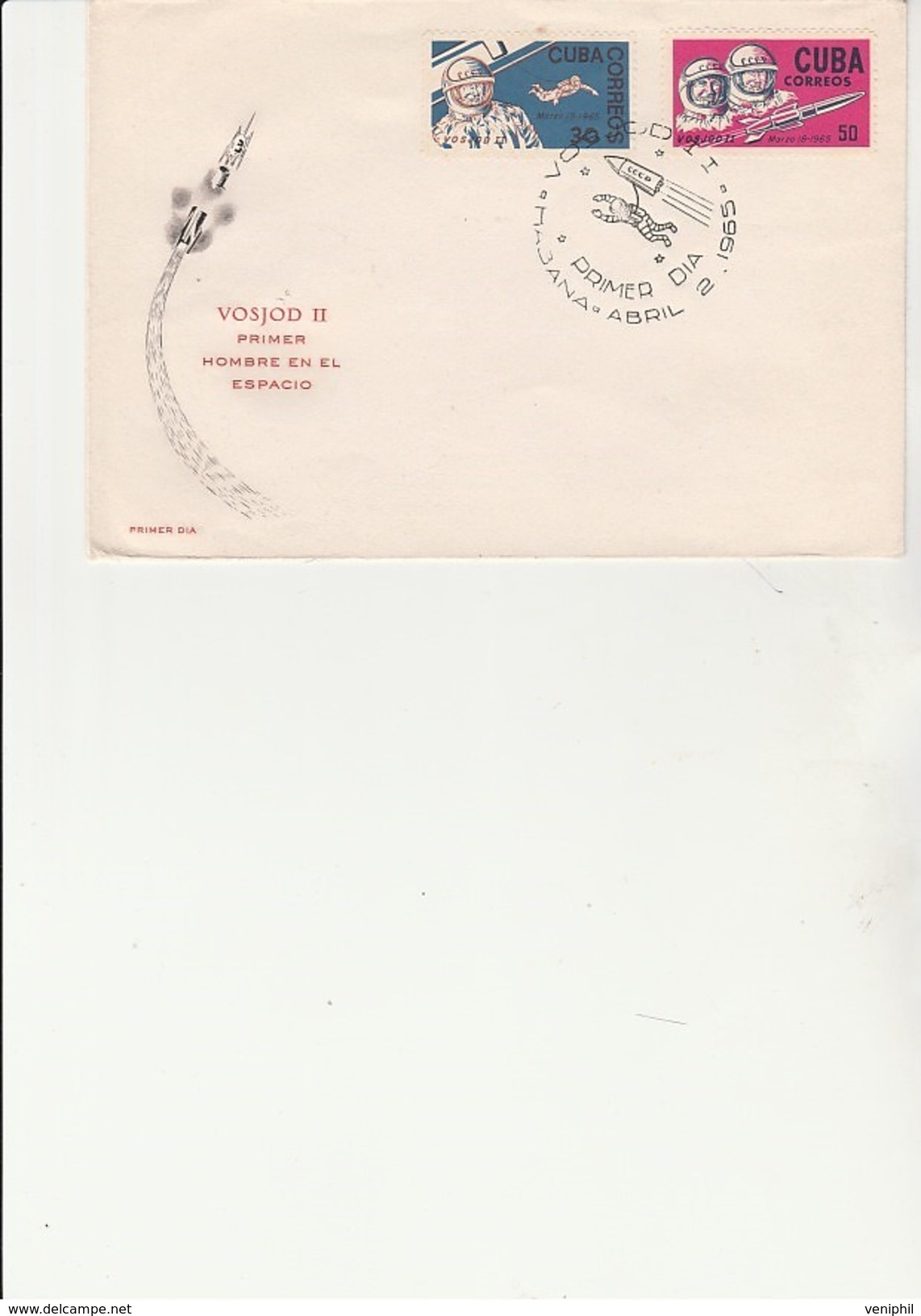 CUBA  - LETTRE AFFRANCHIE N° 839 - 840 AVEC OBLITERATION ILLUSTREE CONCORDANTE-1965- - America Del Nord