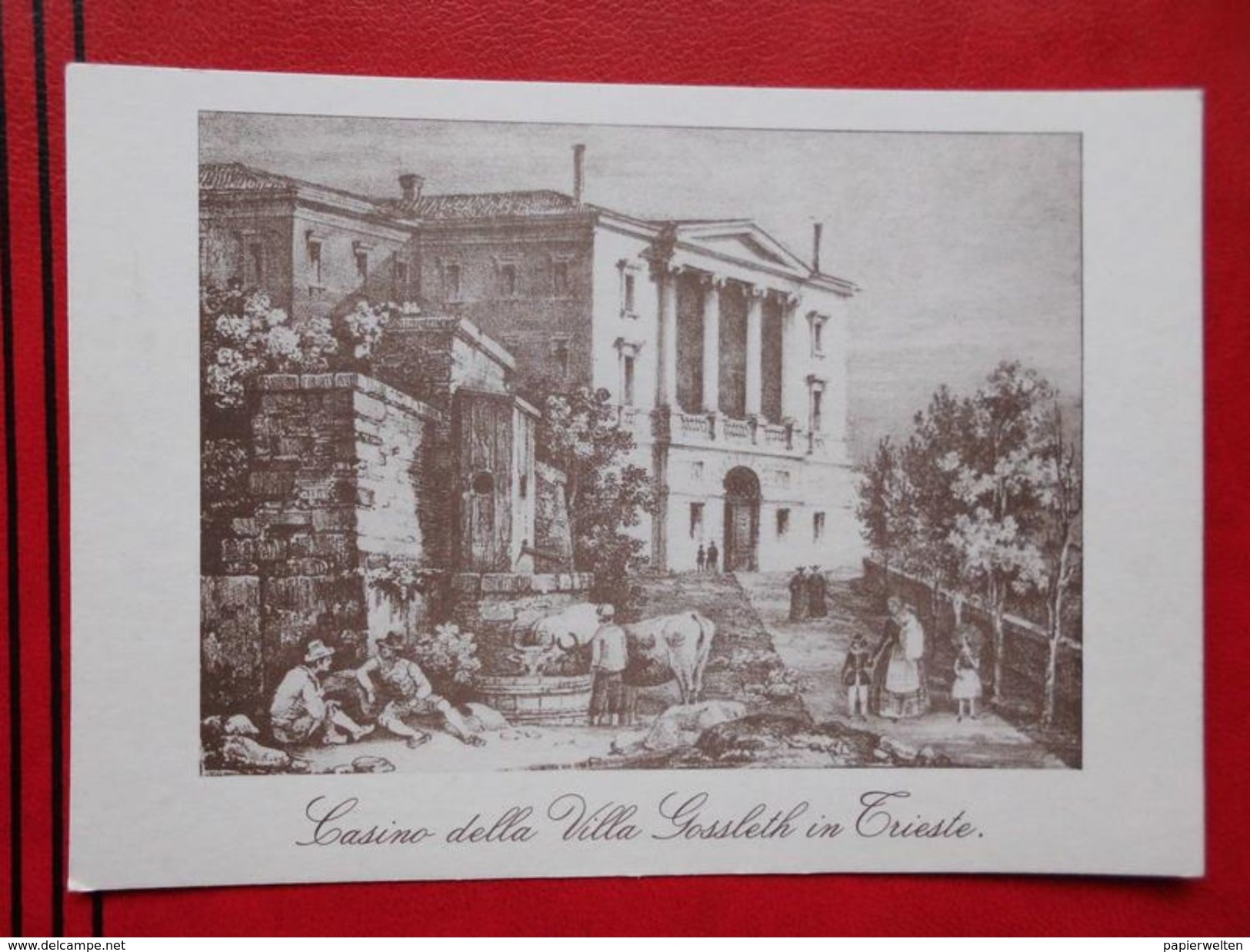 Trieste - Reprint (14,8 X 10,5 Cm): "Casino Della Villa Gossleth In Trieste" - Trieste
