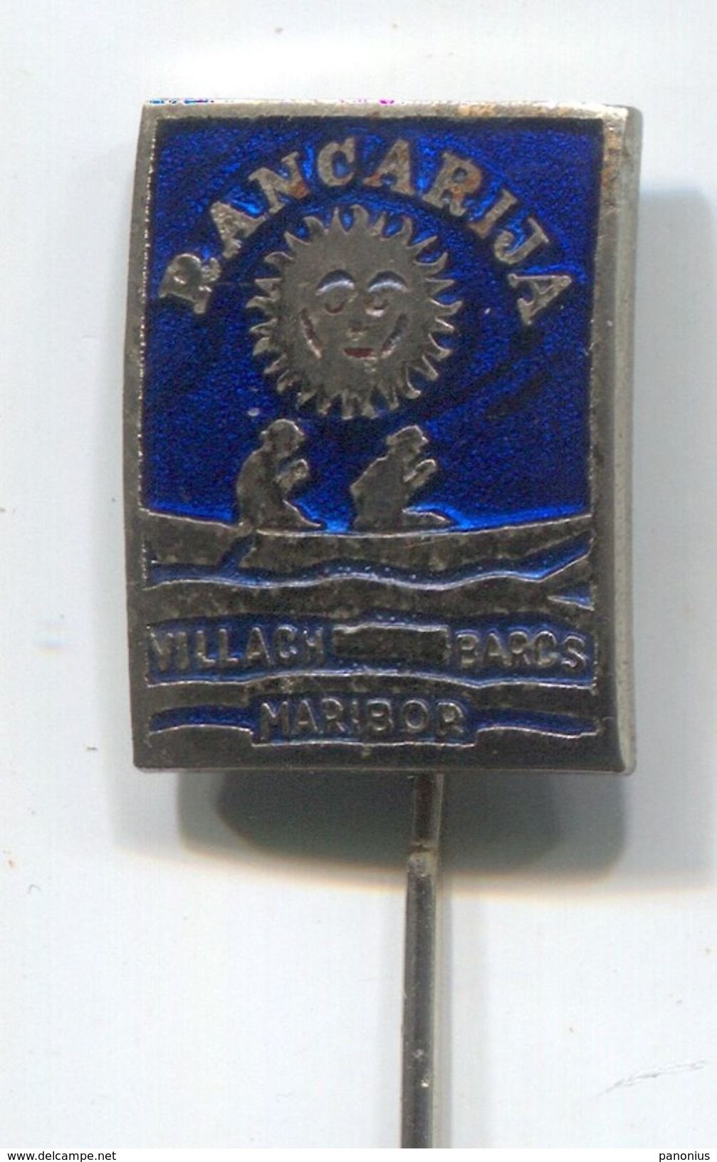 Rowing, Rudern - RANCARIJA / Friendship Caravan 1968. Villach Barcs Maribor, Vintage Pin, Badge, Abzeichen, Enamel - Roeisport