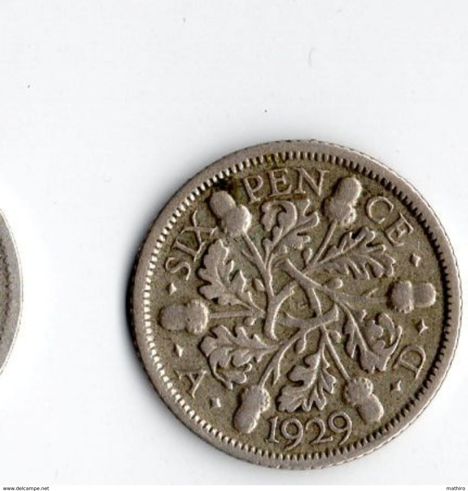 Pièce Argent , 6 Pence , Georgius V  , 1929 - Autres & Non Classés