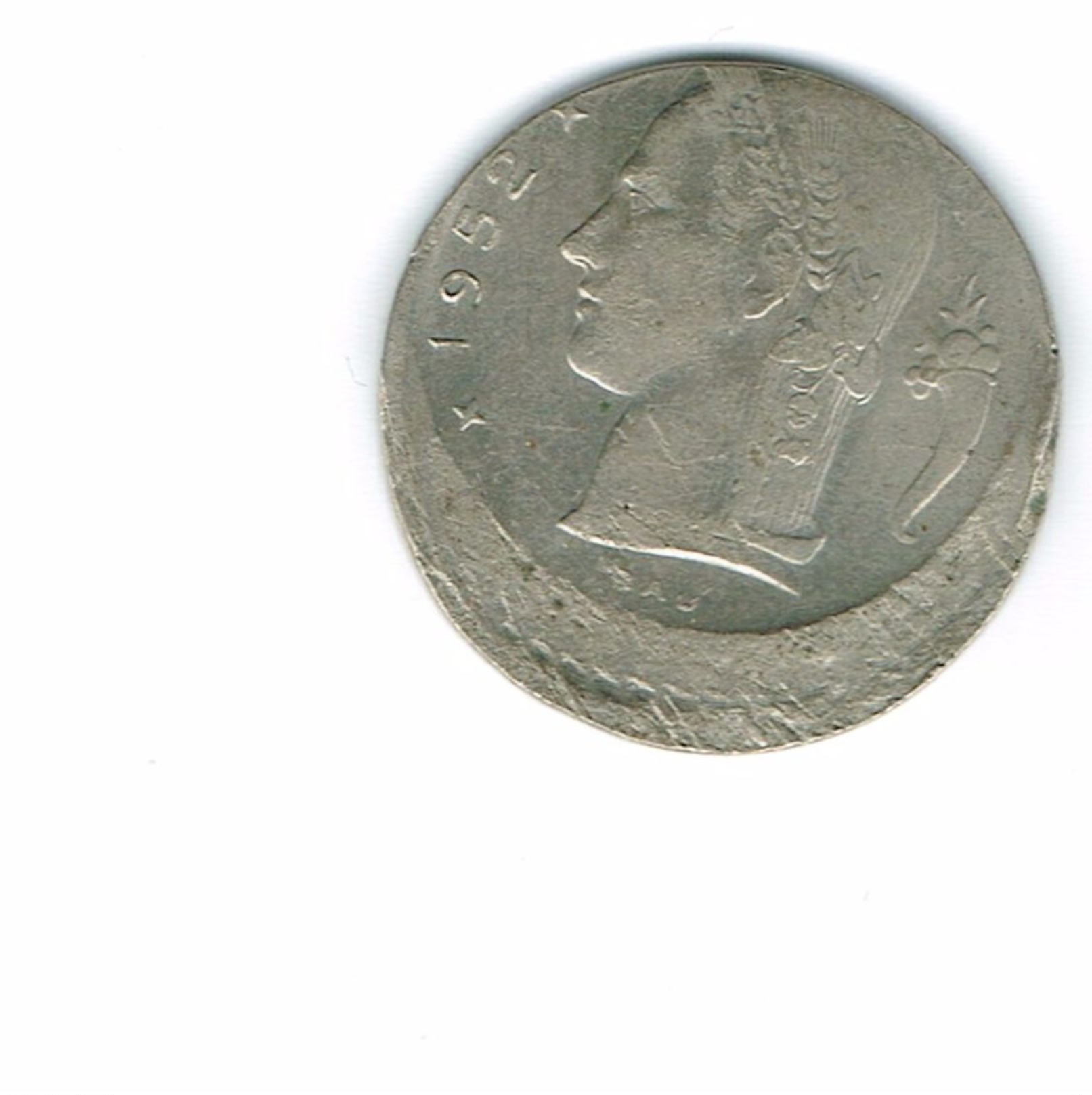 1 Franc 1952 Fauté,variété, Défaut - 1 Franc