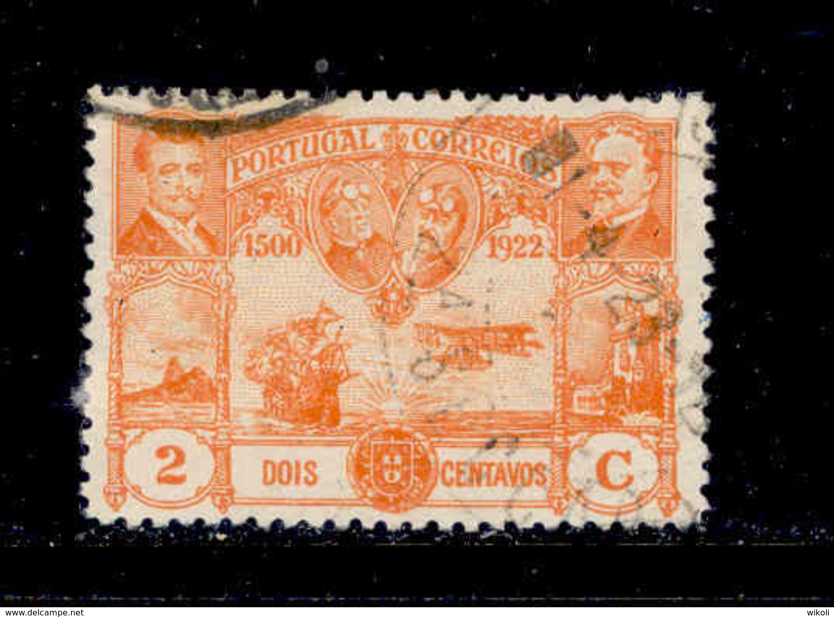 ! ! Portugal - 1923 1st Atlantic Flight 2 C - Af. 261 - Used - Used Stamps