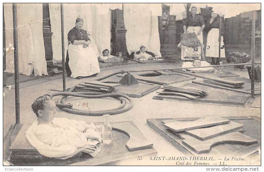 Saint Amand Les Eaux     59     Thermalisme. La Piscine, Côté Femmes                 (voir Scan) - Saint Amand Les Eaux