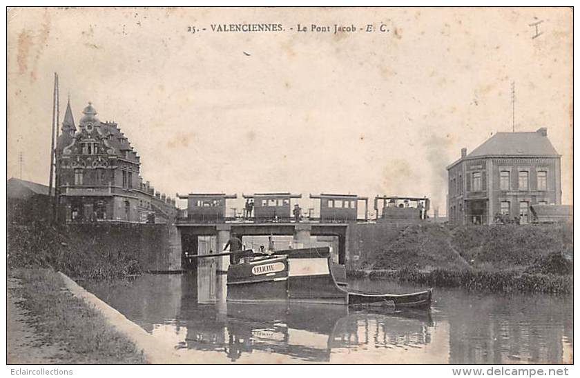 Valenciennes         59          Le Pont Jacob . Tramway   TrainRenard ???              (voir Scan) - Valenciennes