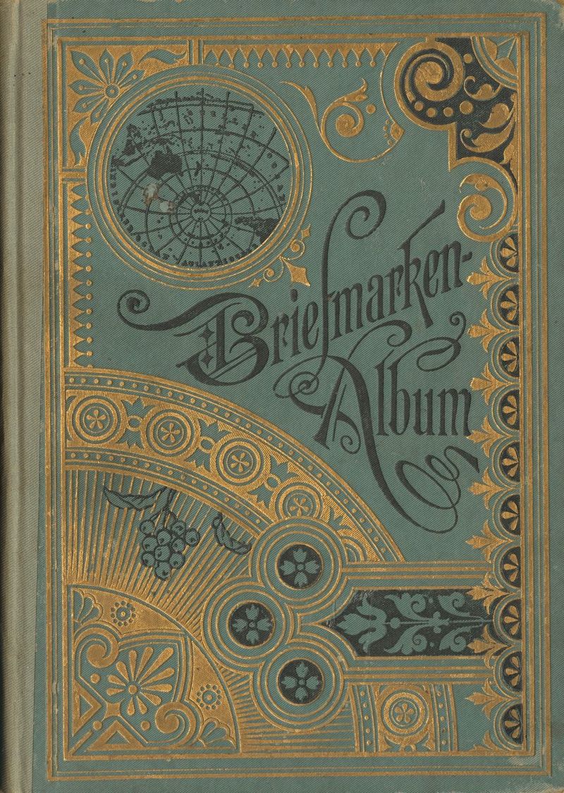 2090 Worldwide Bibliography. (1910ca). BRIEFMARKEN ALBUM. Germany, C. 1910?. It May Very Well Be A Schaubek Precursor (e - Andere & Zonder Classificatie