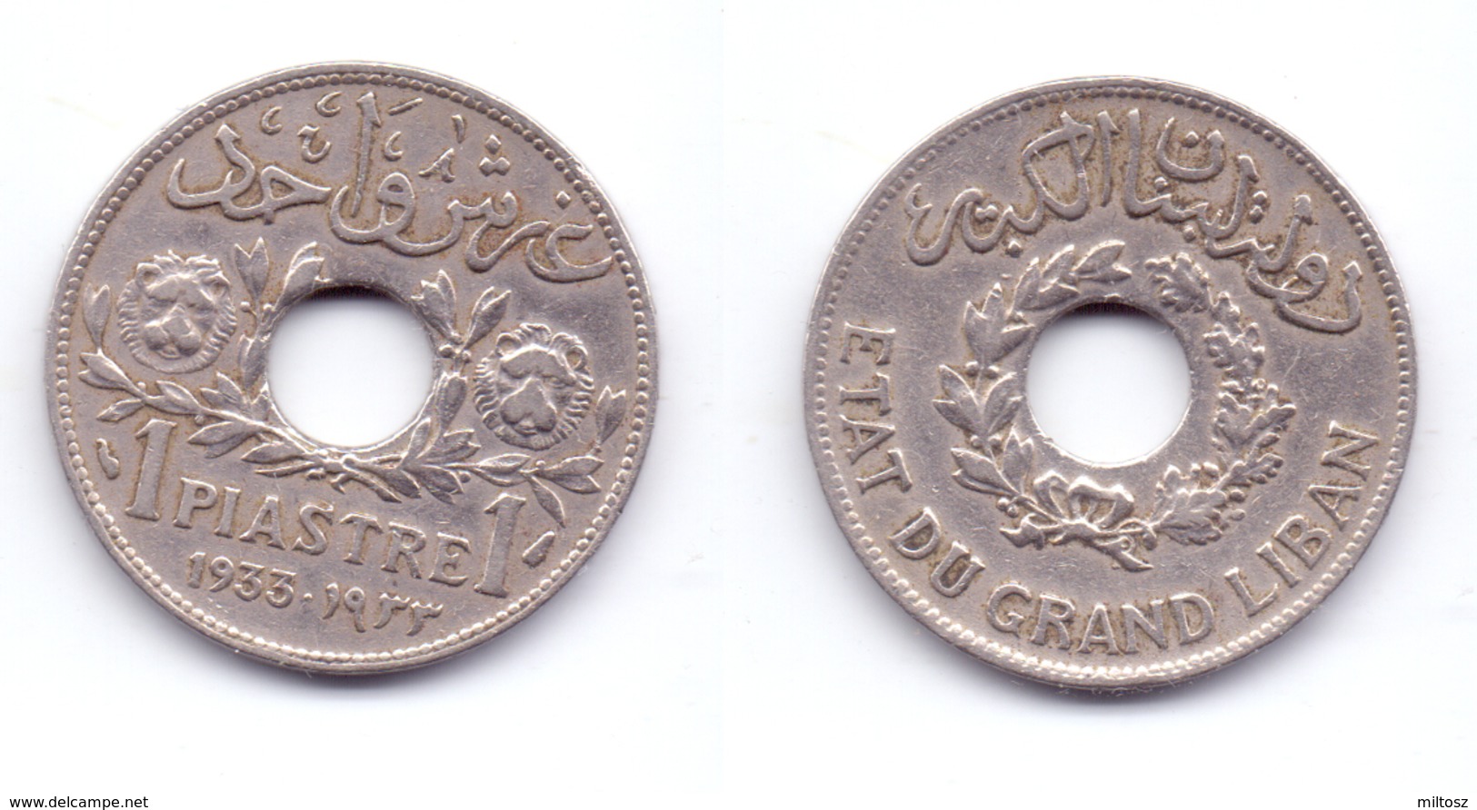 Lebanon 1 Piastre 1933 - Líbano