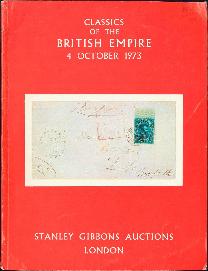 2489 Gran Bretaña. Bibliografía. 1973. CATALOGUE OF CLASSICS OF THE BRITISH EMPIRE. Stanley Gibbons Auctions. London, 4  - ...-1840 Voorlopers