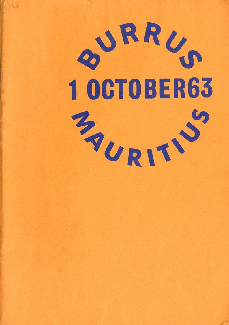 2496 Mauritius. Bibliography. 1963. Auction Catalog Of Robson Lowe BURRUS COLLECTION, MAURITIUS. London, October 1, 1963 - Mauritius (1968-...)