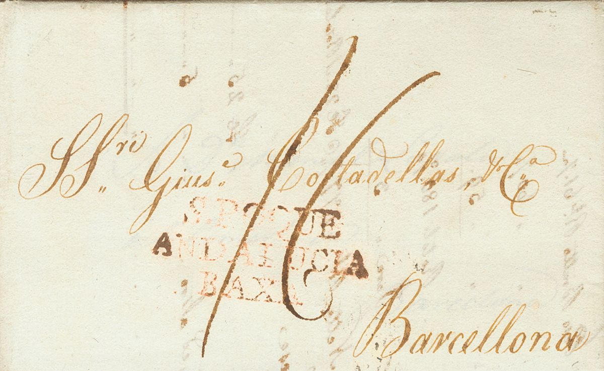 2561 Malta. 1817. COVER. MALTA To BARCELONA, Privately Forwarded To Gibraltar, Where It Is Deposited In The Spanish Post - Malta