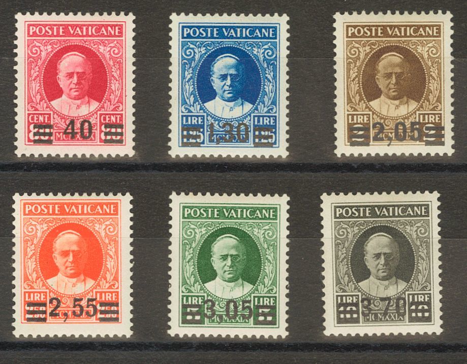 2666 Vatican. 1934. Yv. ** 60/65. Complete Set. VERY FINE AND RARE. Cert. DIENA.  Yvert 2016: 3500€ - Andere & Zonder Classificatie