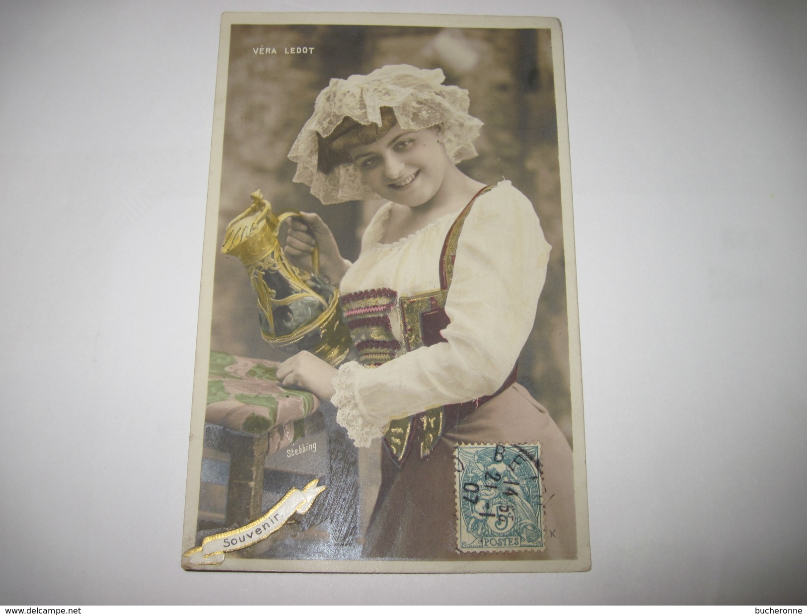 CPA VERA LEDOT Artiste De THEATRE 1907    T.B.E. (souvenir) Colorisée - Entertainers