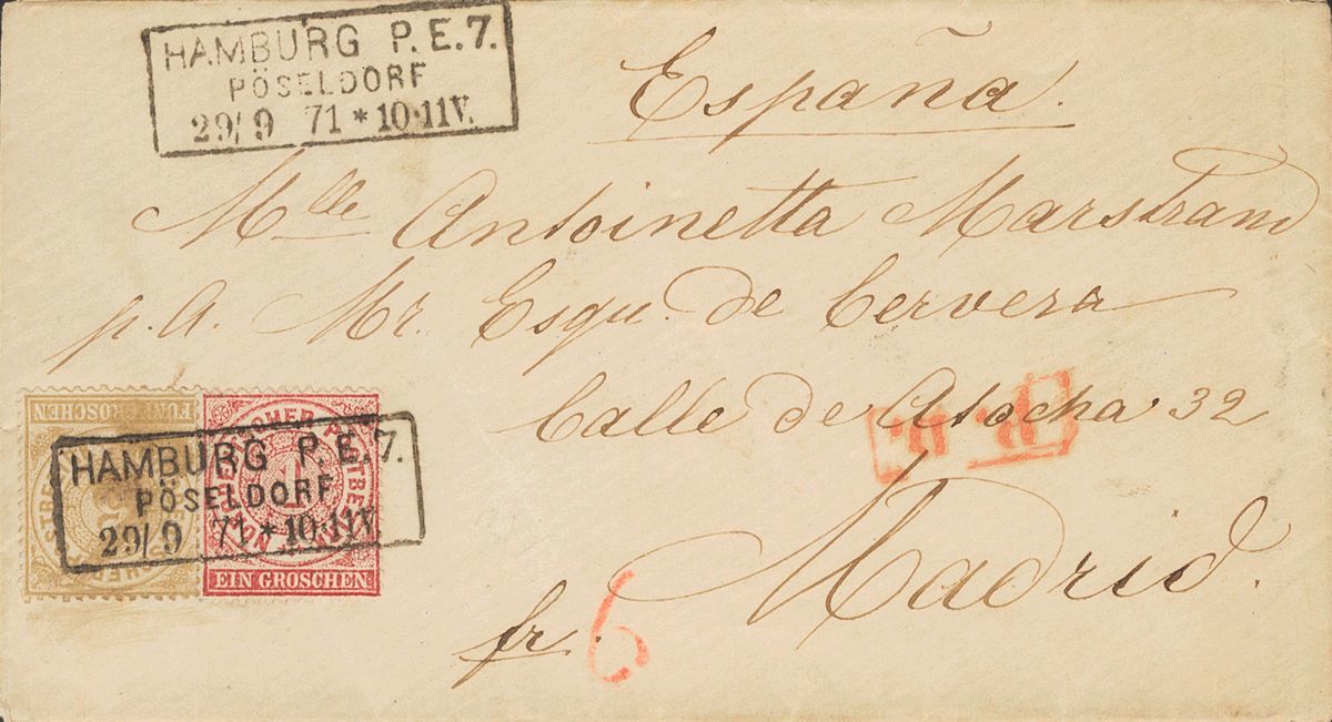 3100 Perú. Agencia Postal Británica. 1868. SOBRE. CALLAO A BARCELONA. Circulada Con Sello En Origen, Este Debió Desprend - Peru