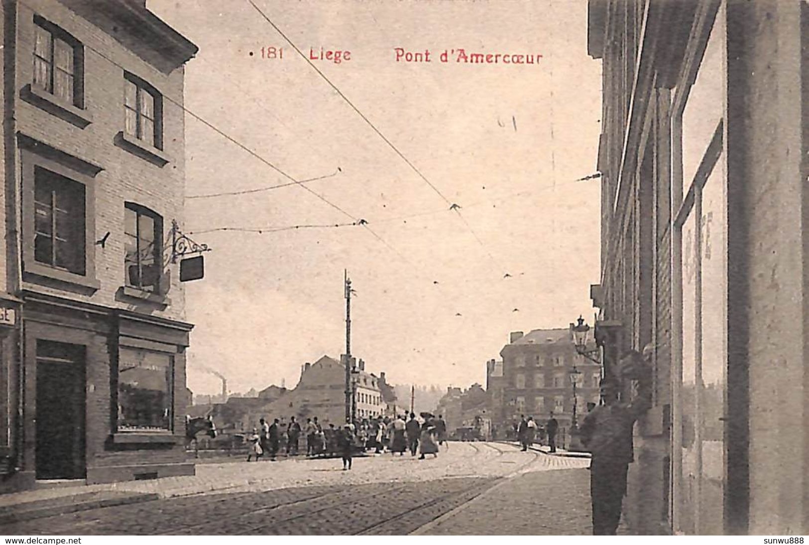 Liège - Pont D'Amercoeur (animée, 1909) - Luik