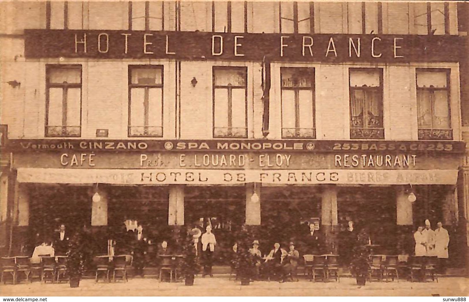 Liège - Hôtel De France, Café Restaurant, Gare De Longdoz (animée) - Luik