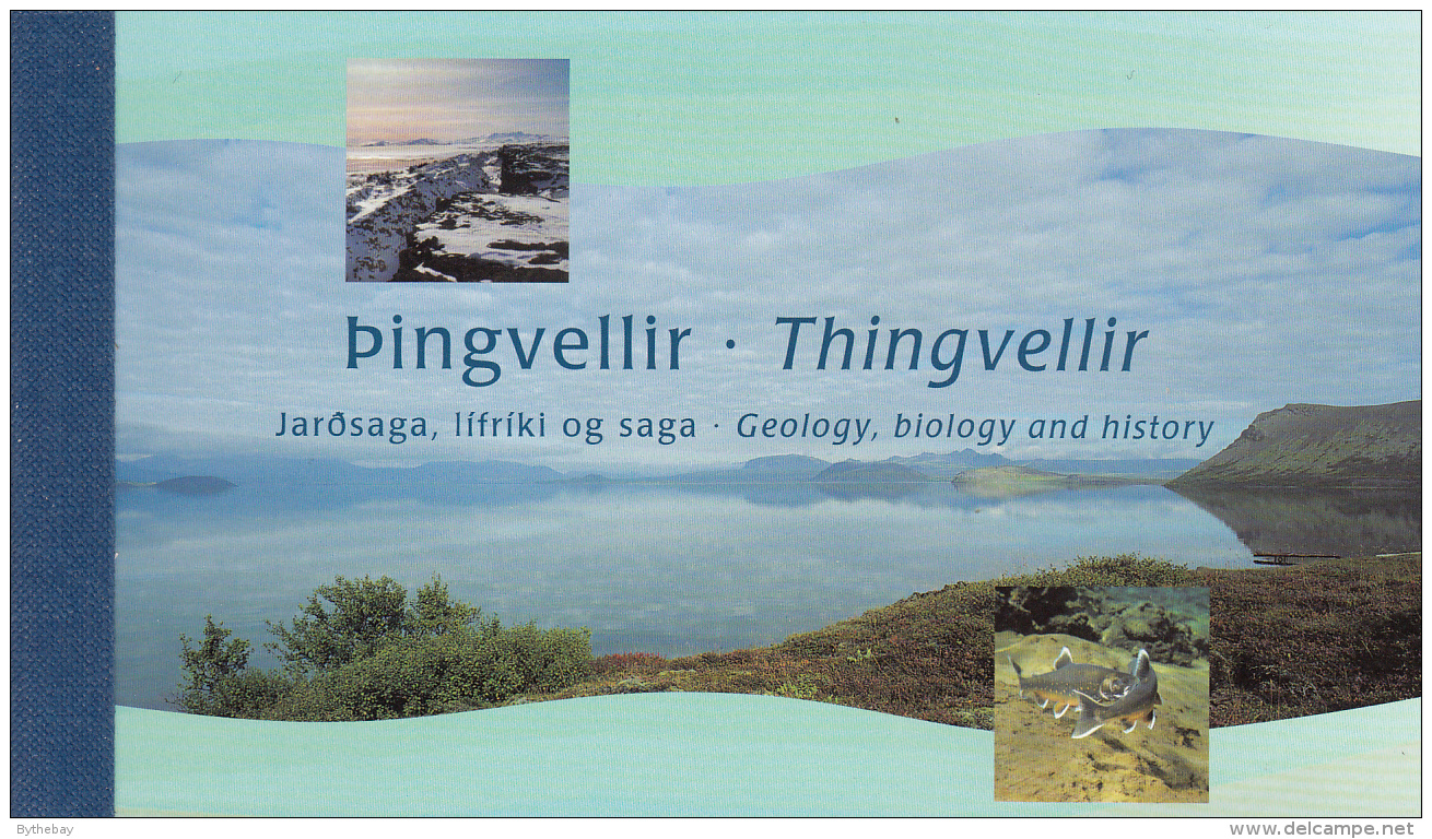 Iceland 2002 Booklet Scott #974b Fish Of Lake Thingvellir 1st Printing - Neufs