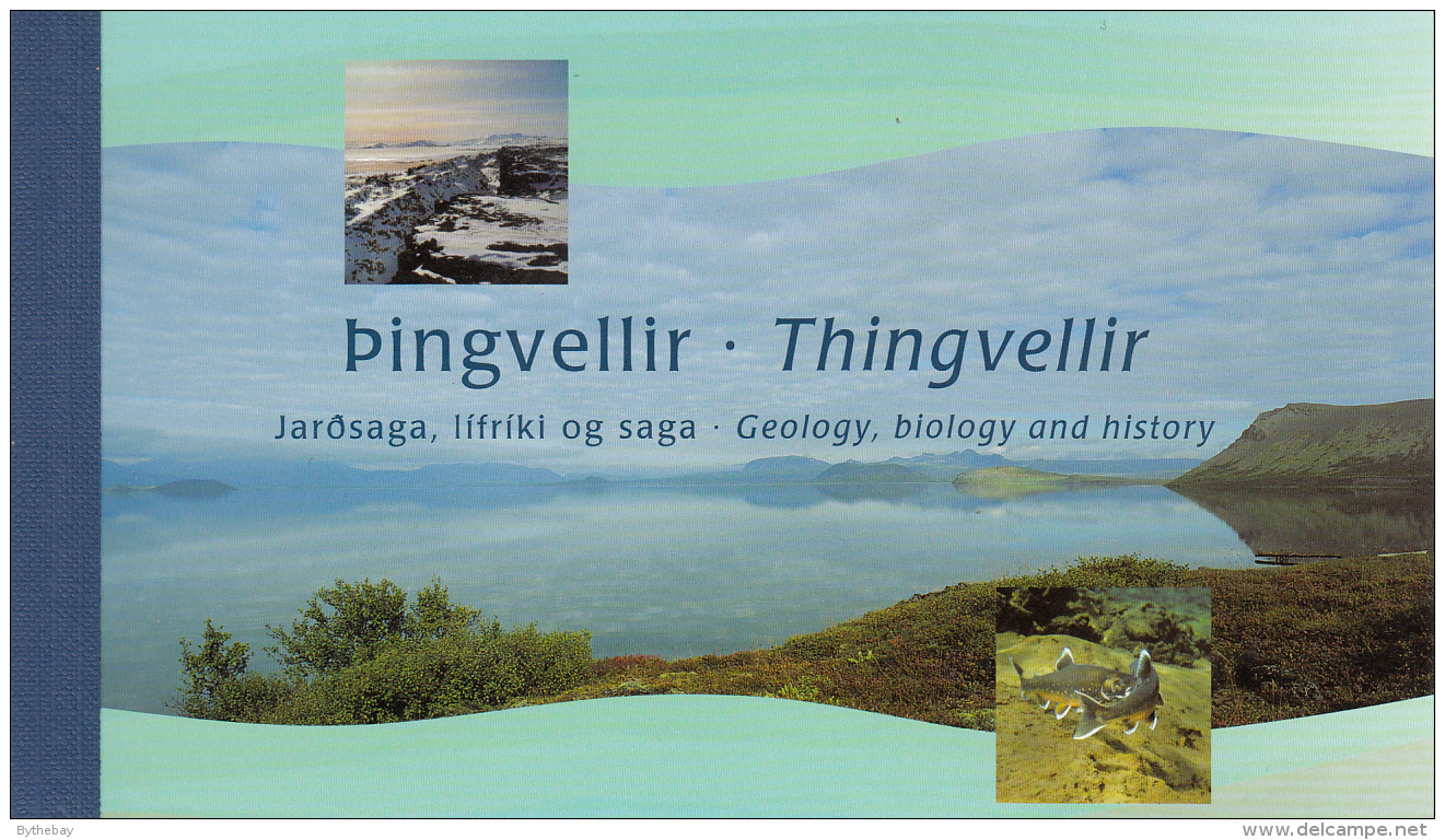 Iceland 2002 Booklet Scott #974b Fish Of Lake Thingvellir 3rd Printing - Carnets