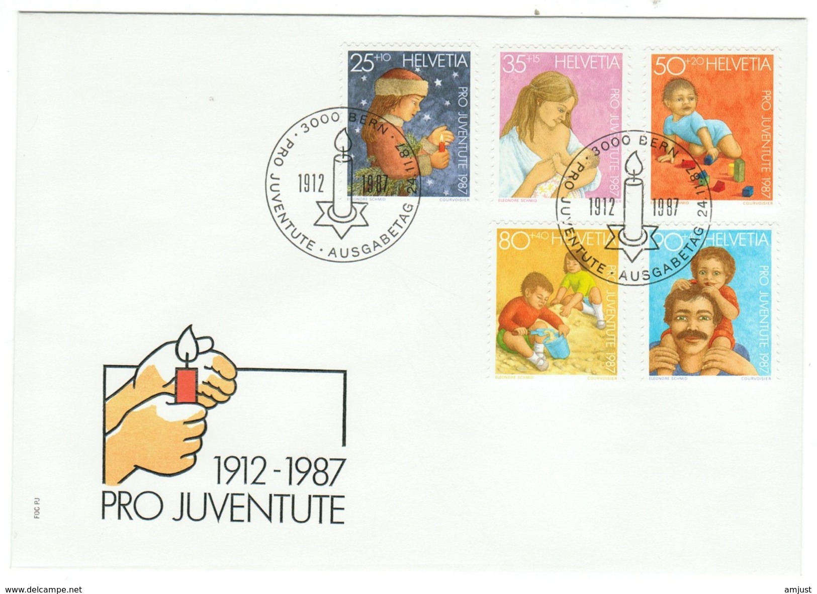 Suisse // Schweiz // Switzerland //  Pro-Juventute  // 1986 Série Complète Sur Lettre 1er Jour - Lettres & Documents