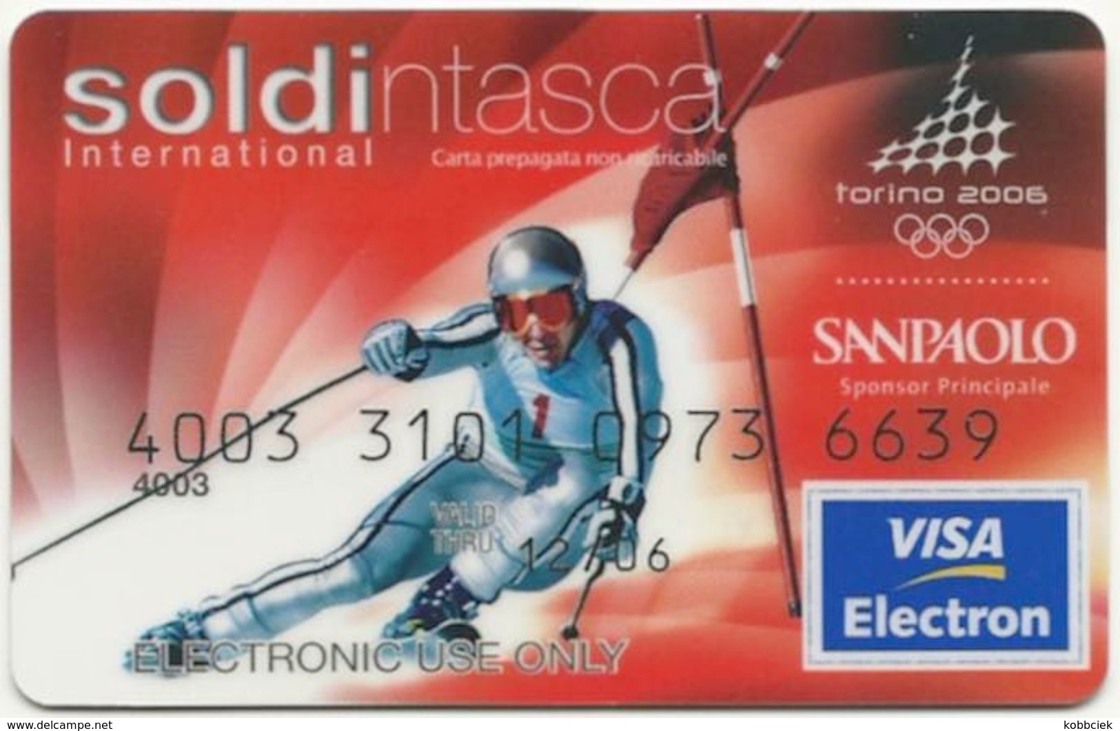 CARTA DI CREDITO RICARICABILE SOLDINTASCA SAN PAOLO ITALY CREDIT CARD - Geldkarten (Ablauf Min. 10 Jahre)