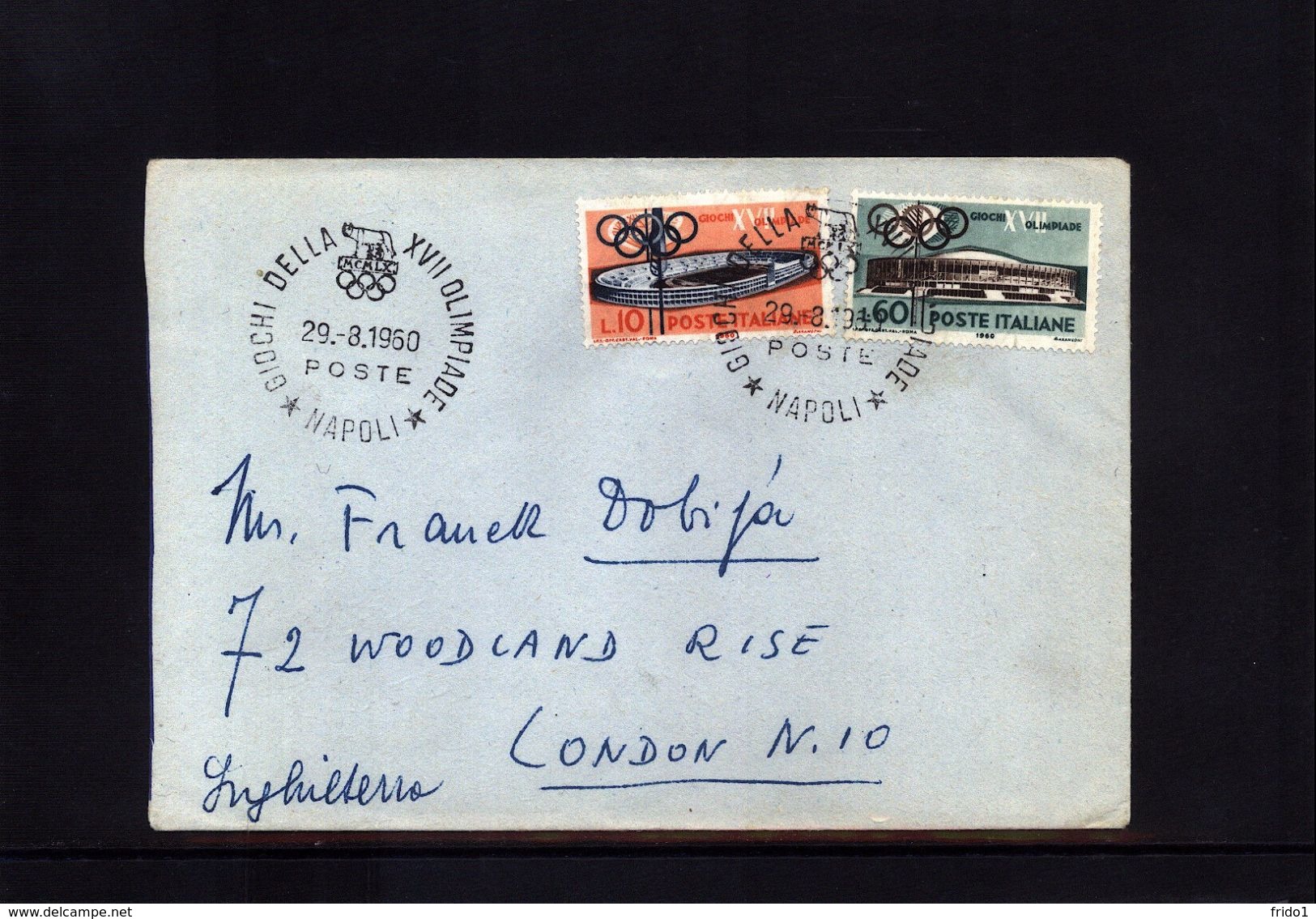 Italy / Italien  1960 Olympic Games Rome  Interesting Cover - Sommer 1960: Rom