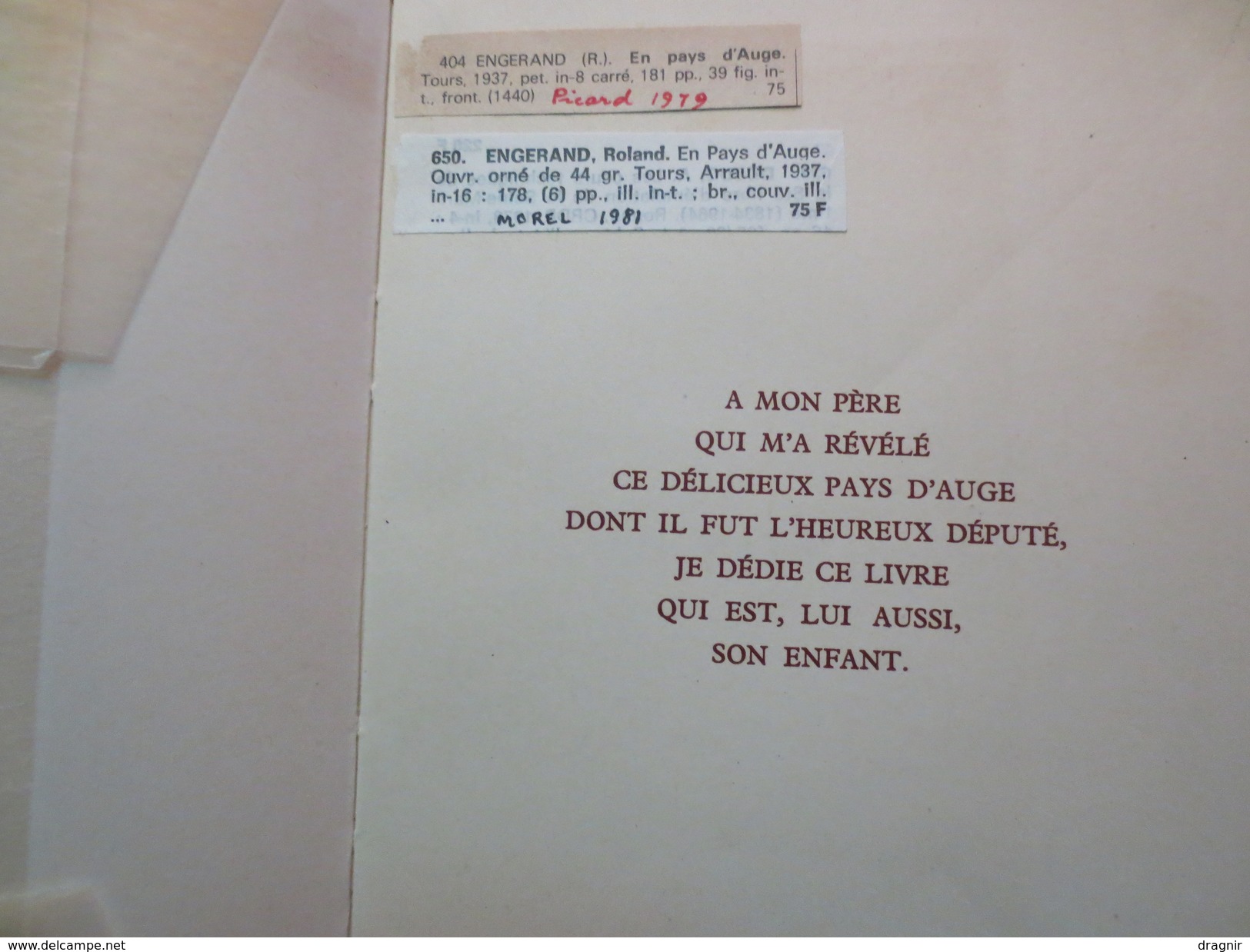 En Pays D'Auge - Livre - Roland Engerand - édition Originale - 1937 - Arrault Et Cie à Tours - TBE - - Normandie