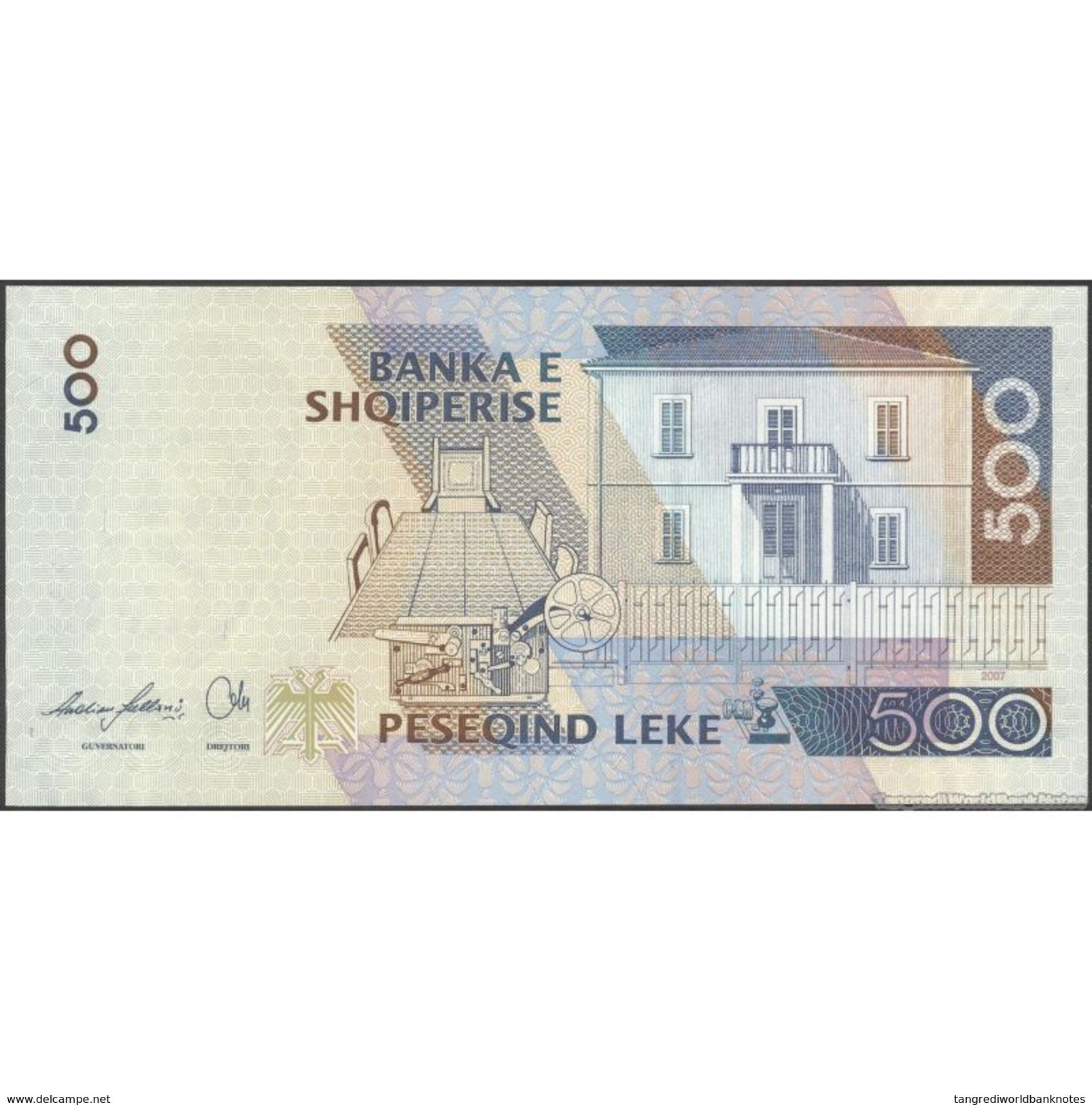 TWN - ALBANIA 72 - 500 Leke 2007 Prefix HV UNC - Albania