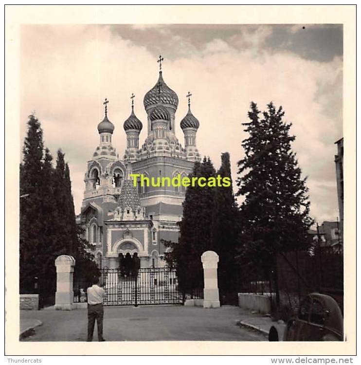 ANCIENNE PHOTO AMATEUR VINTAGE   6 Cm X 6 Cm L'EGLISE RUSSE NICE - Lieux