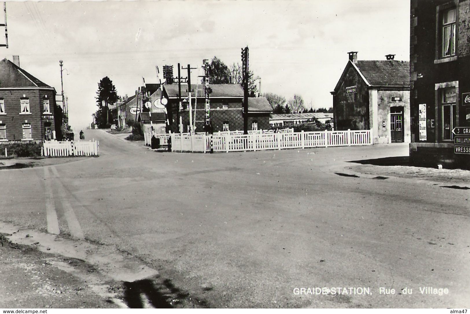 Graide Station - Rue Du Village - La Gare Vers Graide - Pas Circulé - SMETZ - C. Wilmotte Brion, Graide Station - Bievre