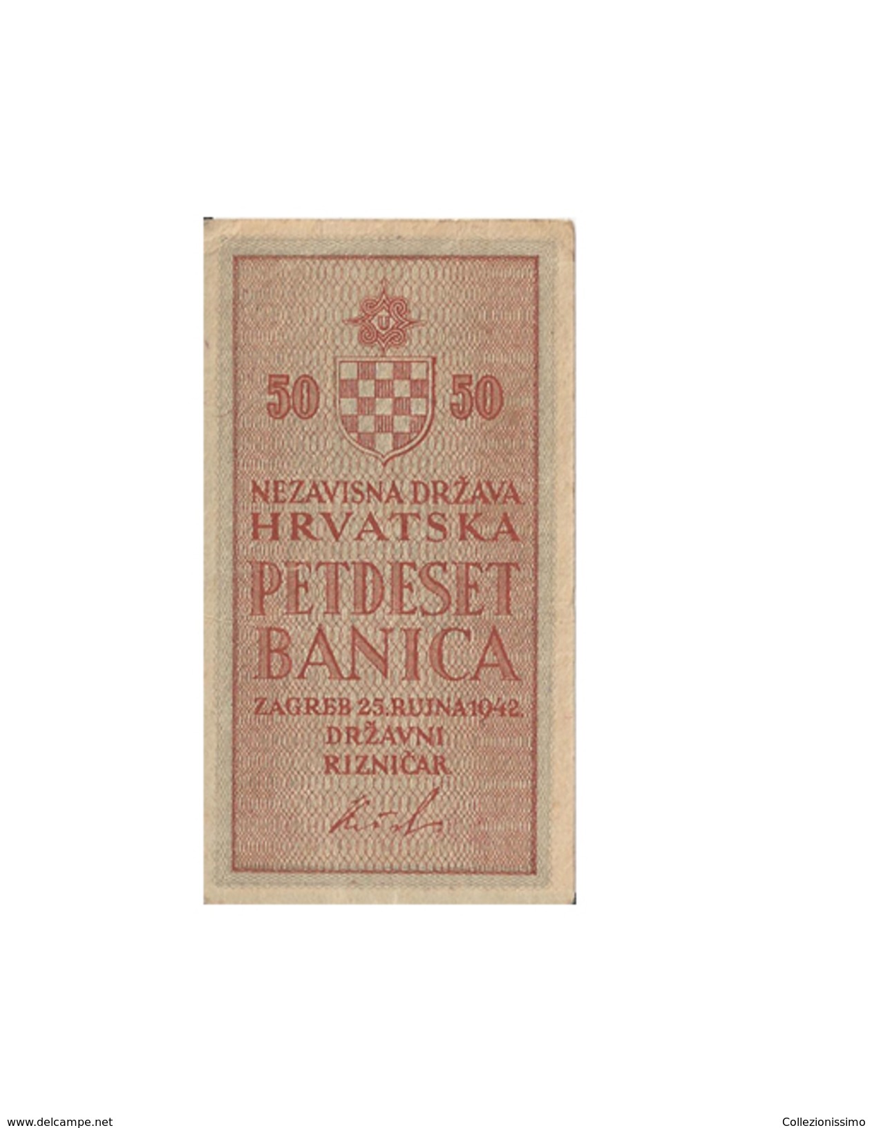 50 Banica - Nezavisnadrzava Hrvatska - Andere & Zonder Classificatie