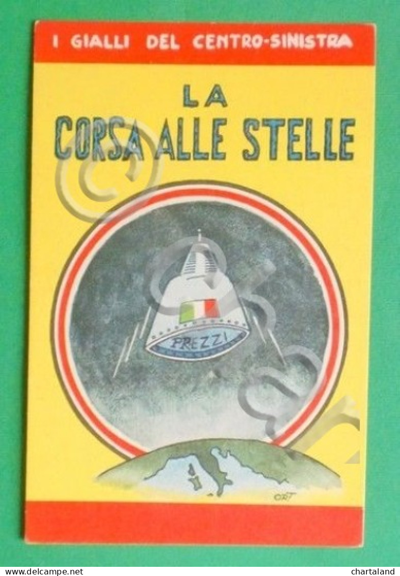 Cartolina Propaganda MSI - La Corsa Alle Stelle - Illustratore Ort - 1968 Ca. - Altri & Non Classificati