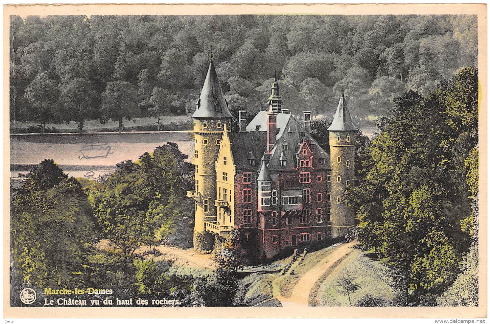 MARCHE-LES-DAMES - Le Château Vu Du Haut Des Rochers - Namur