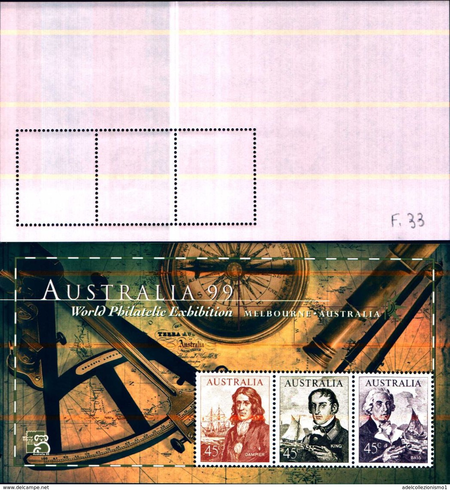 85331) AUSTRALIA - BF - 1999 - "Australia '99" - Serie Navigatori-MNH - Blocchi & Foglietti