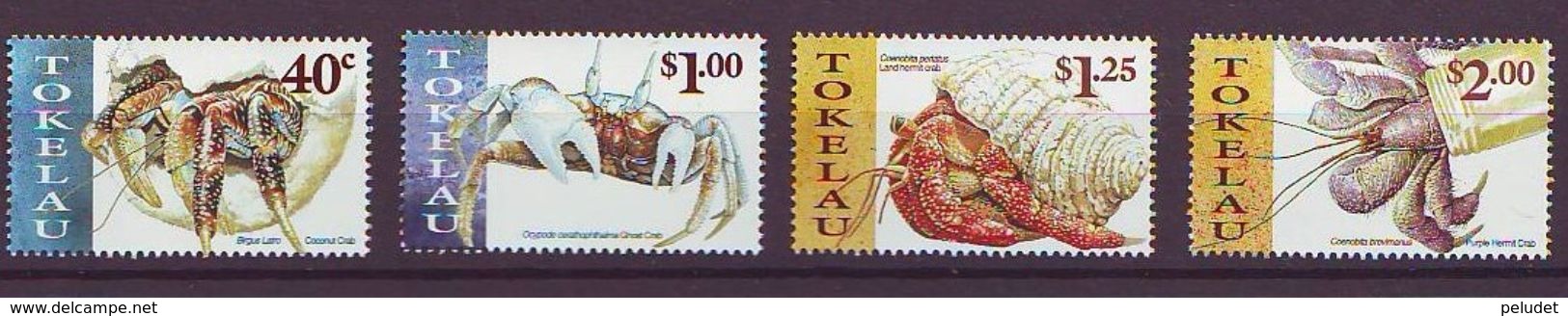 TOKELAU - 1999 Crabs Of The Pacific 4v - Mint** Mi 277/80 - Tokelau