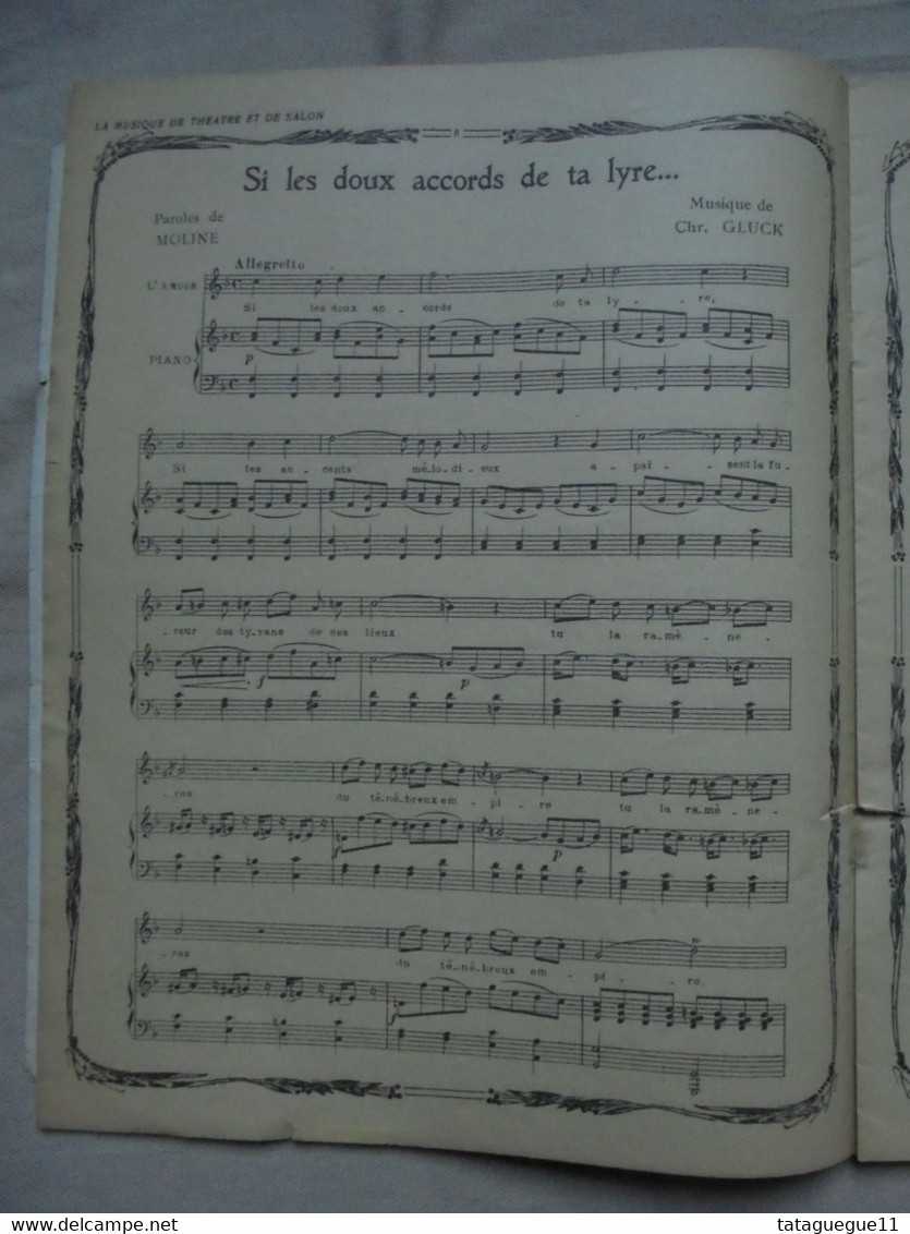 Ancien - Partition La Musique De Théâtre Et De Salon Orphée Début 1900 - Opern