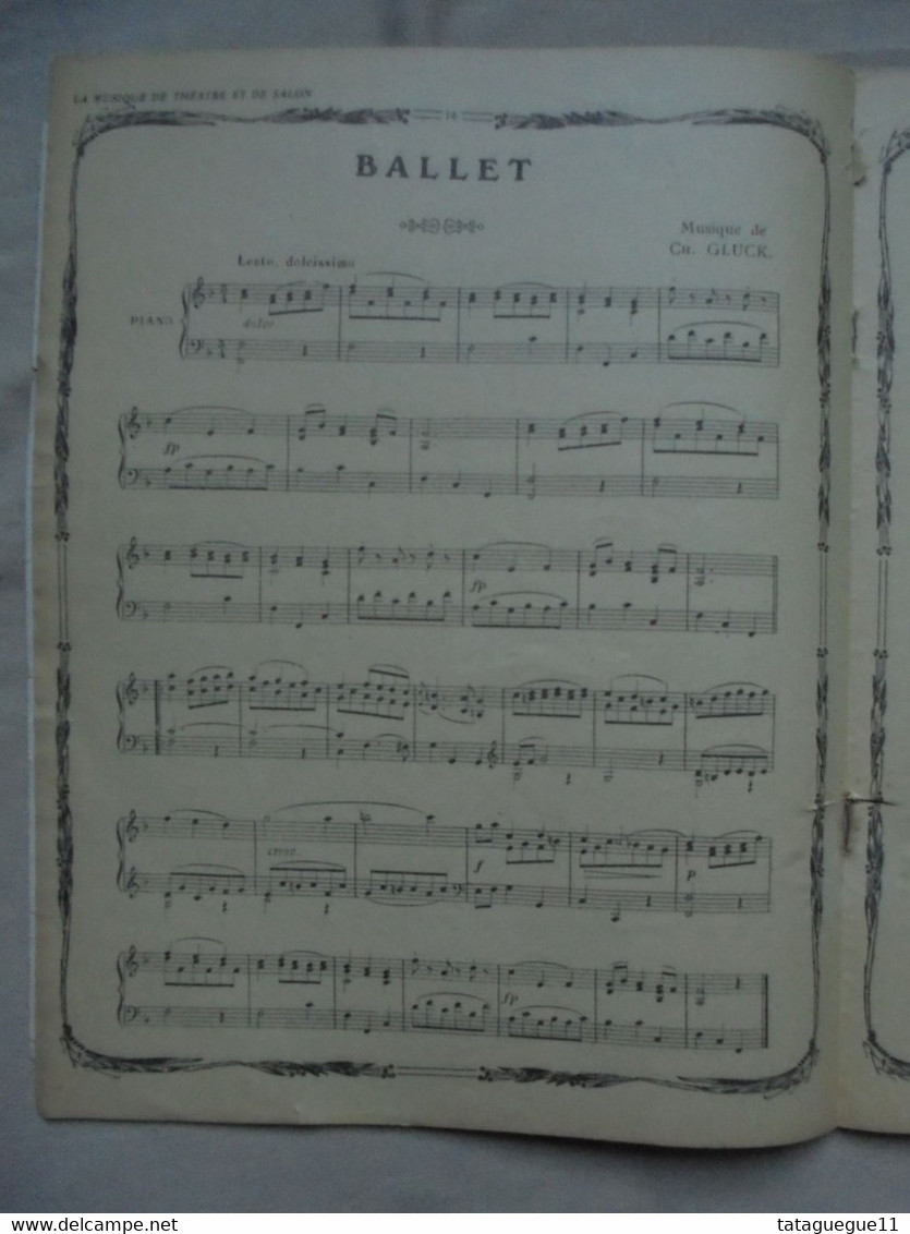 Ancien - Partition La musique de Théâtre et de Salon Orphée Début 1900