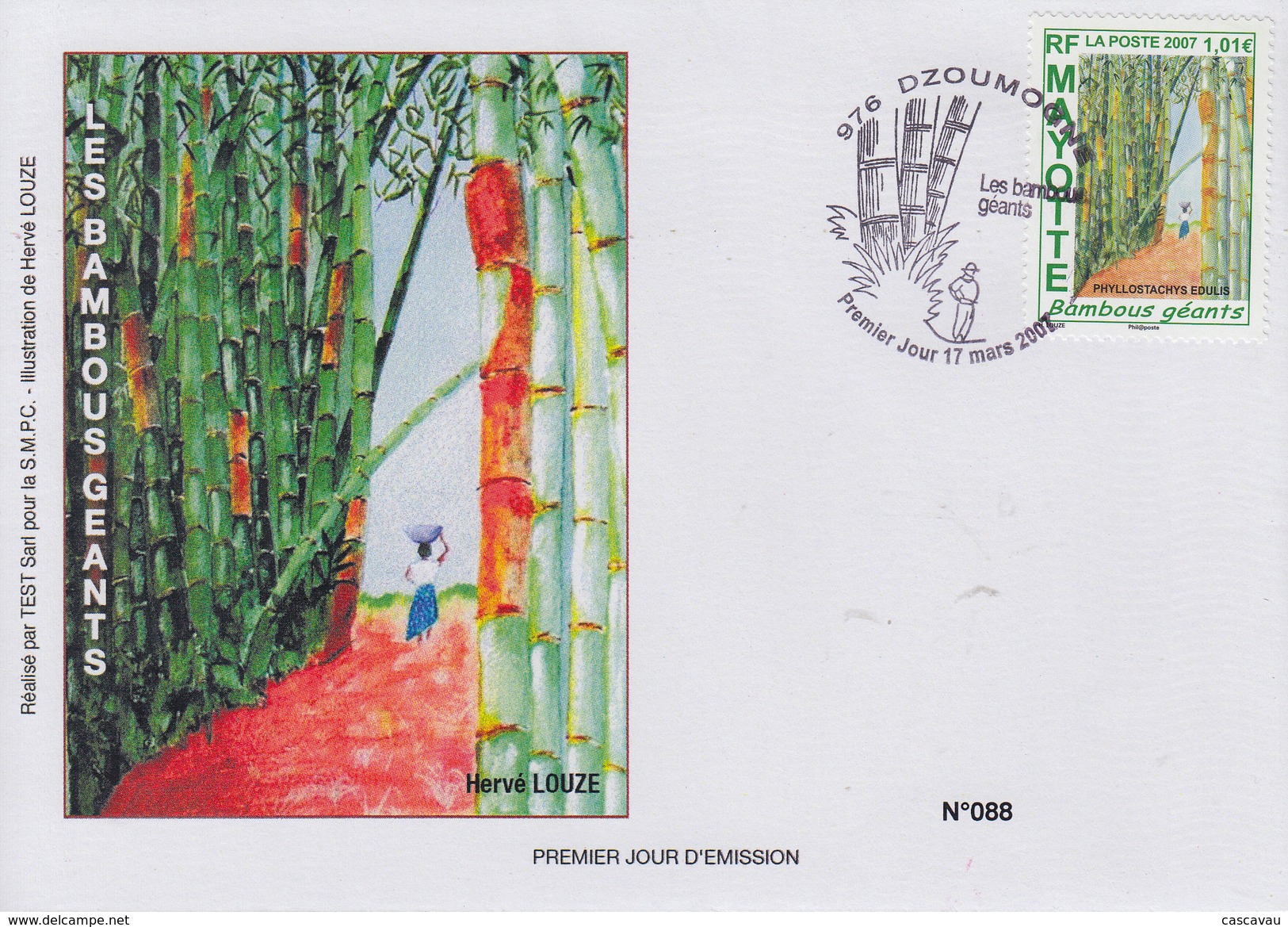 Enveloppe  FDC  1er  Jour    MAYOTTE   Les   Bambous  Géants   2007 - Other & Unclassified