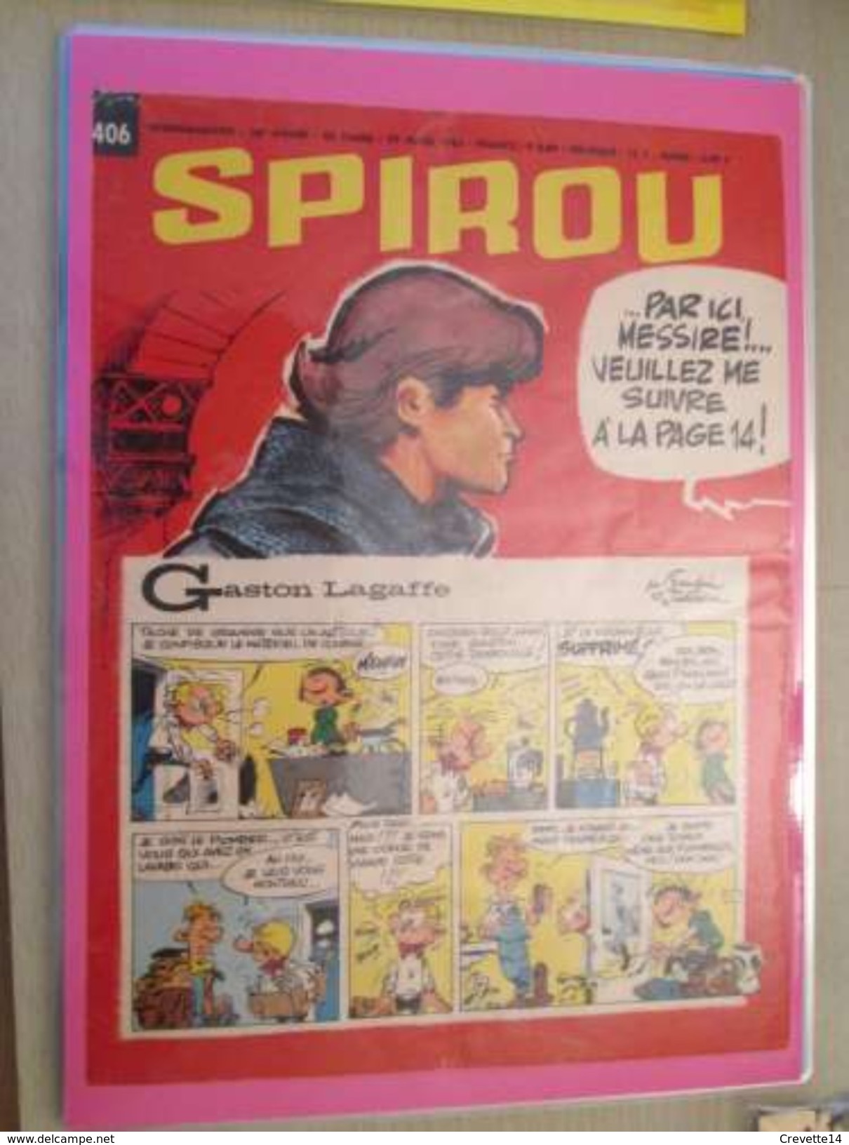 DIV415 : Clipping COUVERTURE SPIROU N°1406 De 1965 : GASTON LAGAFFE FRANQUIN + SIRIUS TIMOUR -  Pour  Collectionneurs .. - Franquin