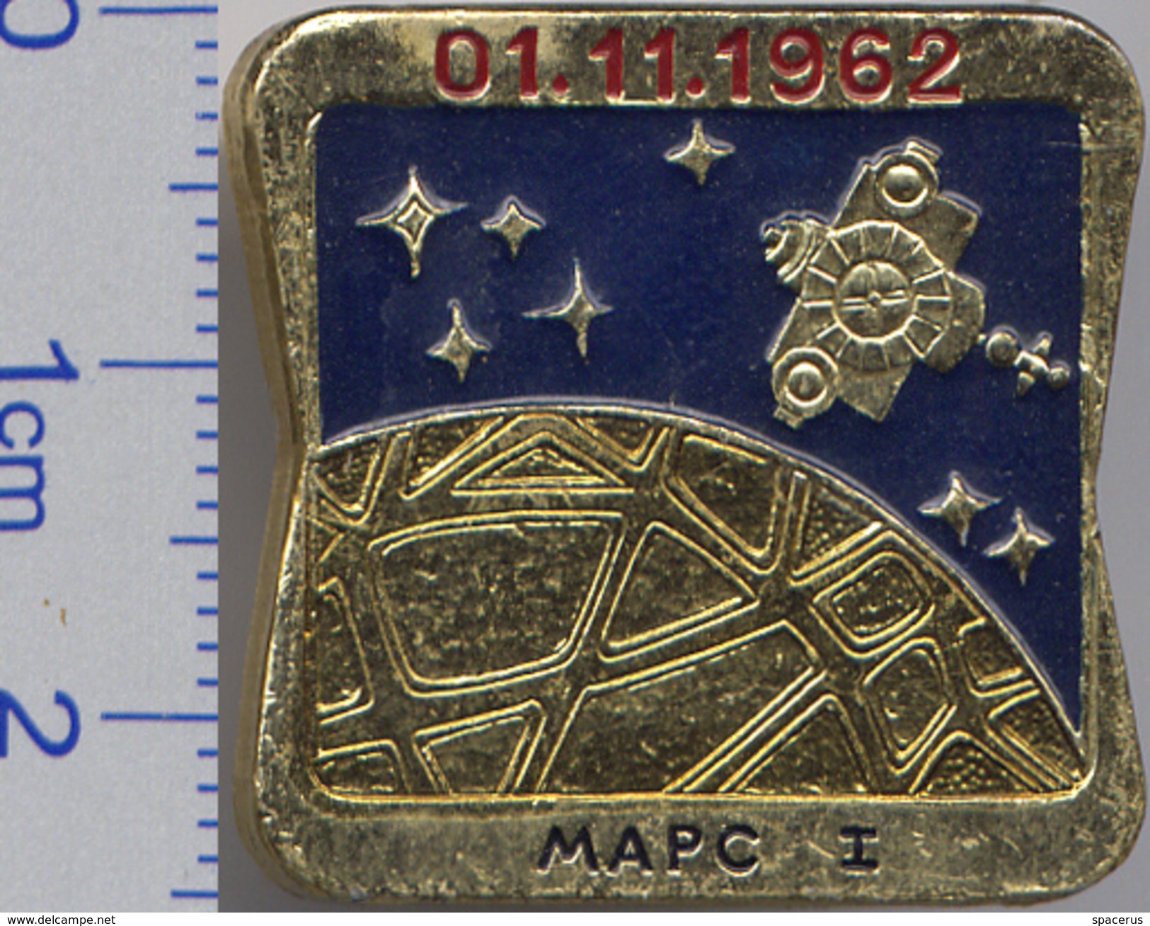57 Space Soviet Russia Pin. MARS-1 1962 - Space